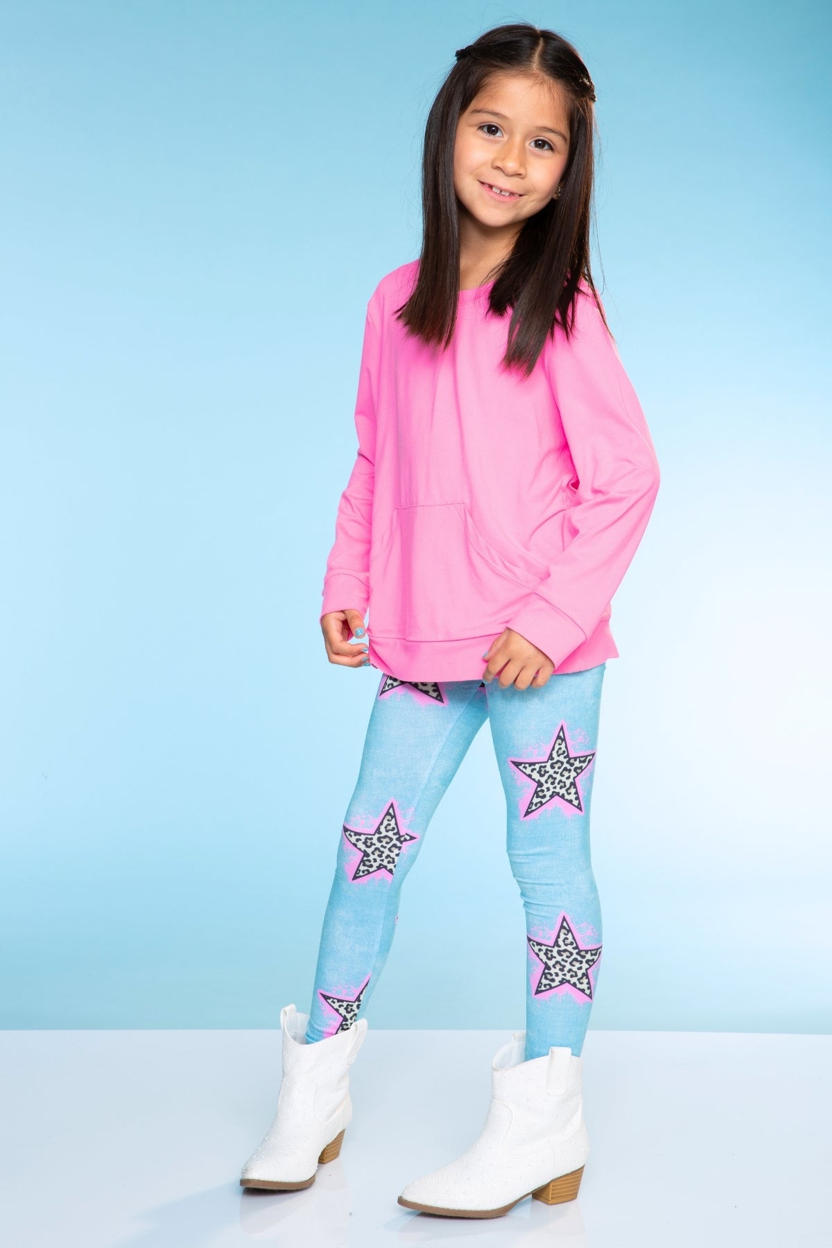 Simply Soft Long Legging - Purple Graffiti Rainbow