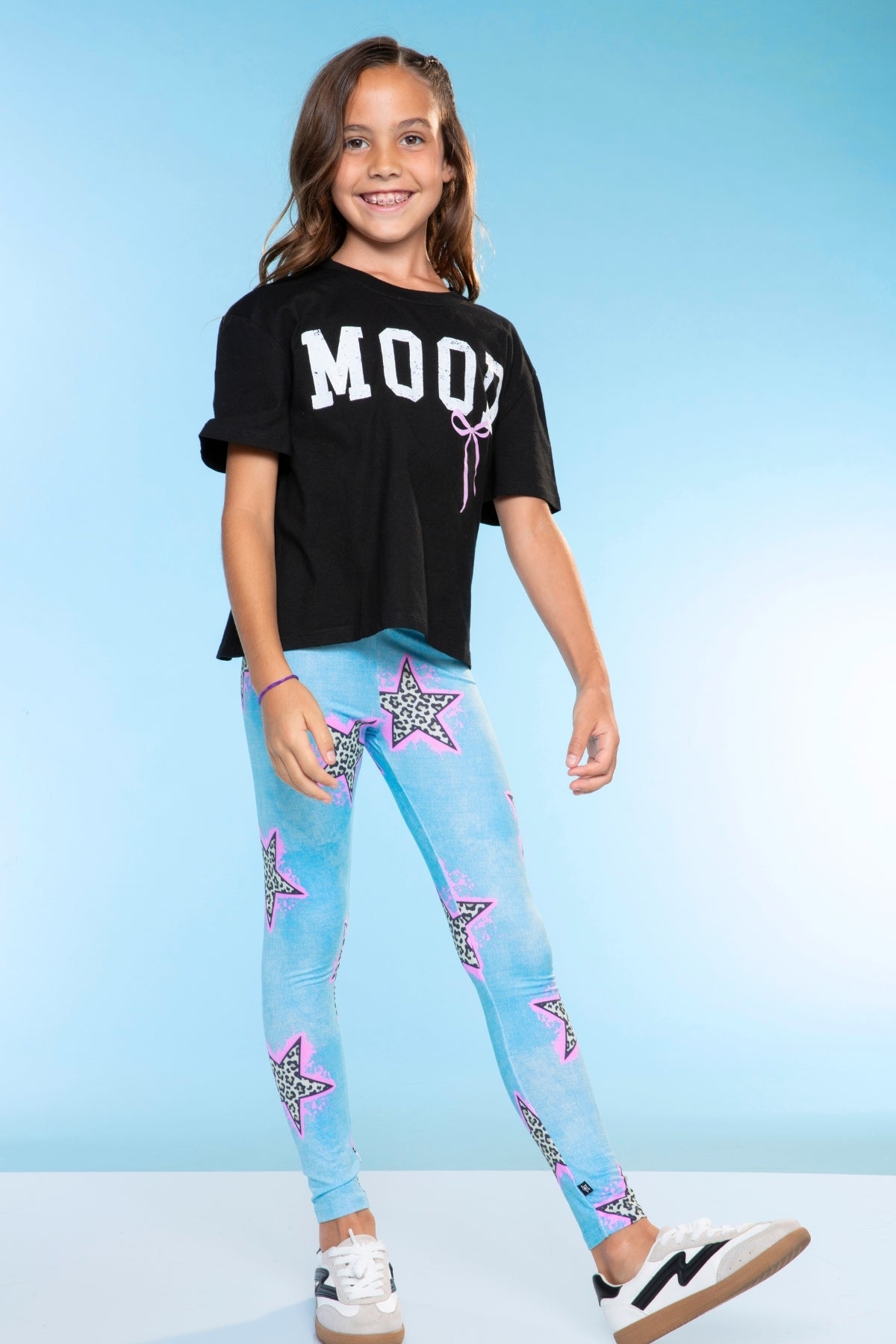 Simply Soft Long Legging - Denim Butterfly