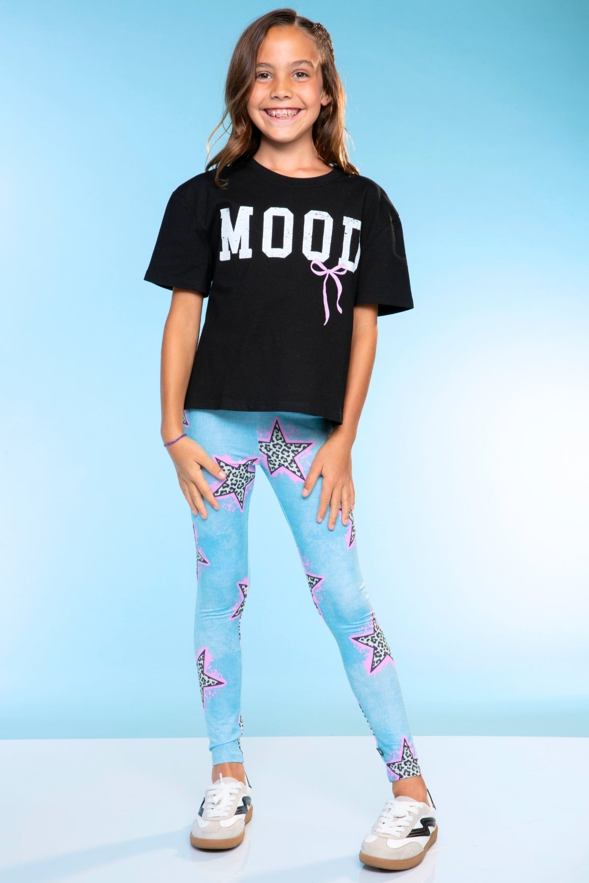 Simply Soft Long Legging - Purple Graffiti Rainbow