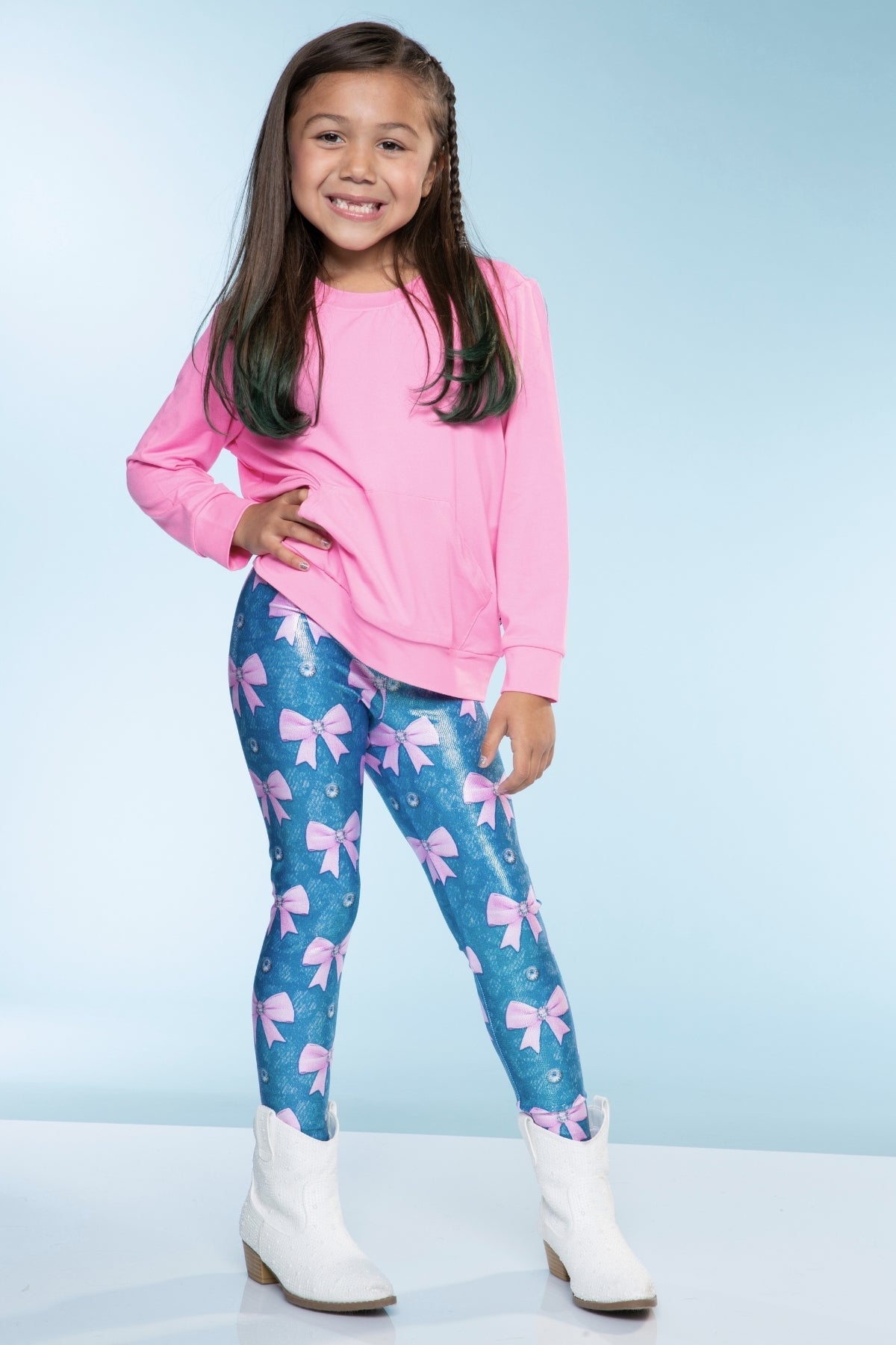 Glitter Foil High Shine Legging - Taupe Leopard - NEW!