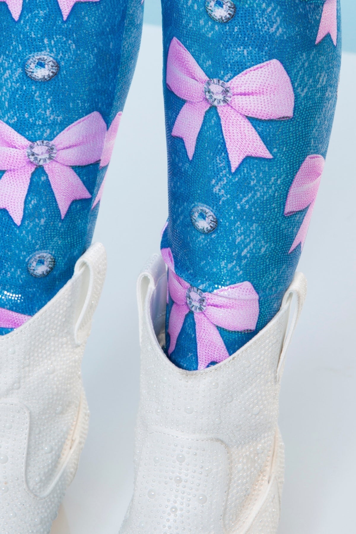 Glitter Foil High Shine Legging - Black Sparkle Rainbow Gummy Bear