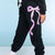 Black Pink Bow