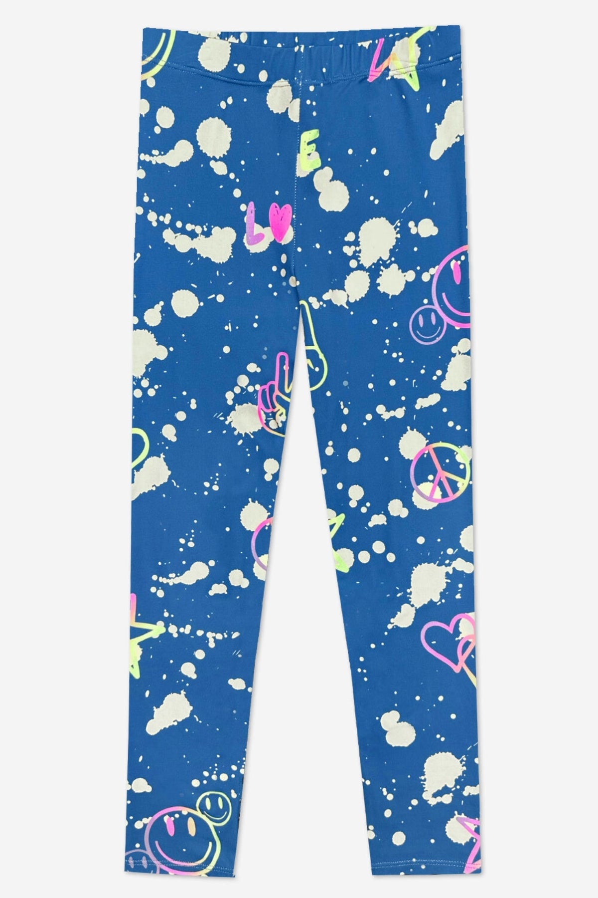 Simply Soft Long Legging - Purple Graffiti Rainbow