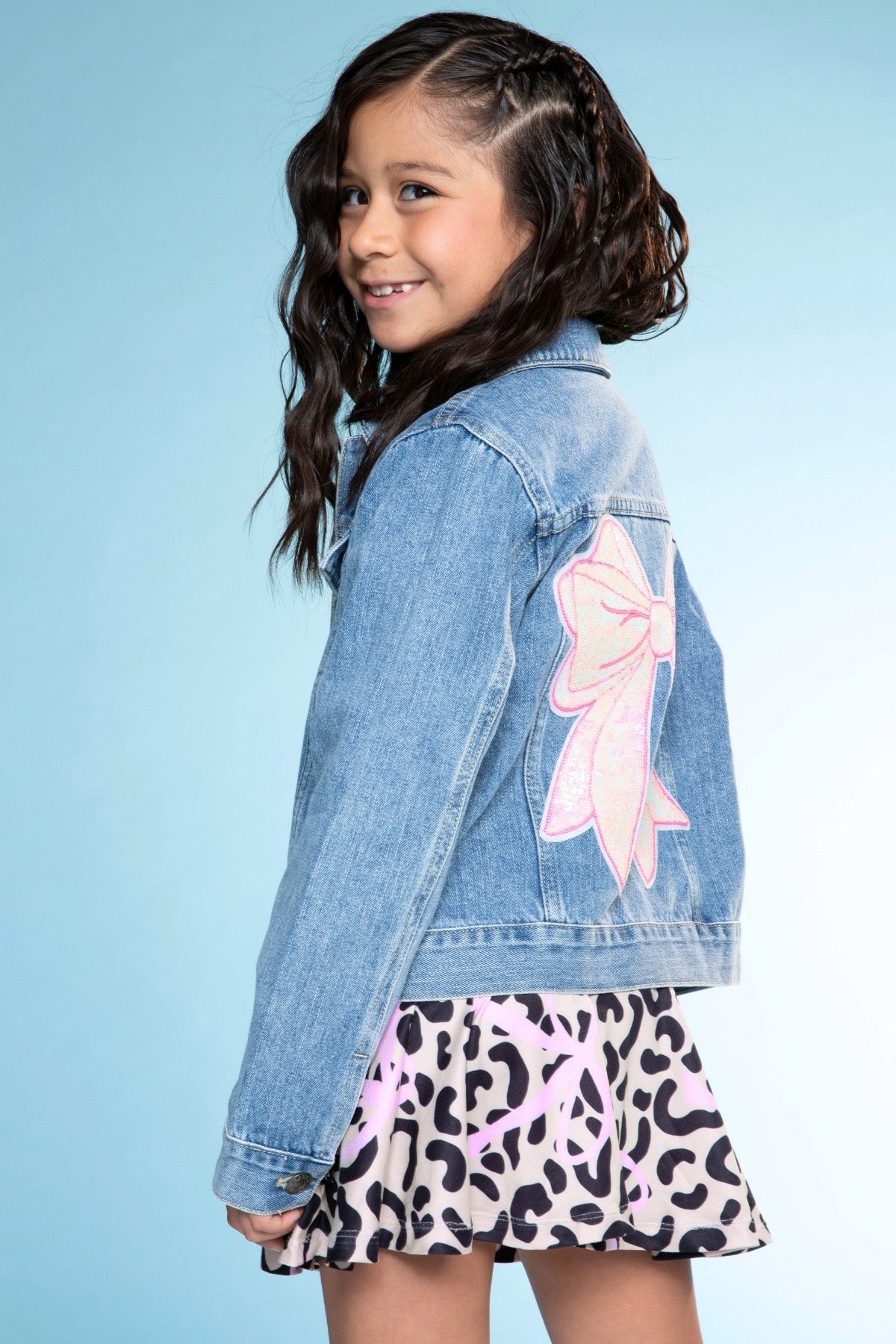 The Perfect Denim Jacket - Lt Denim White Daisy