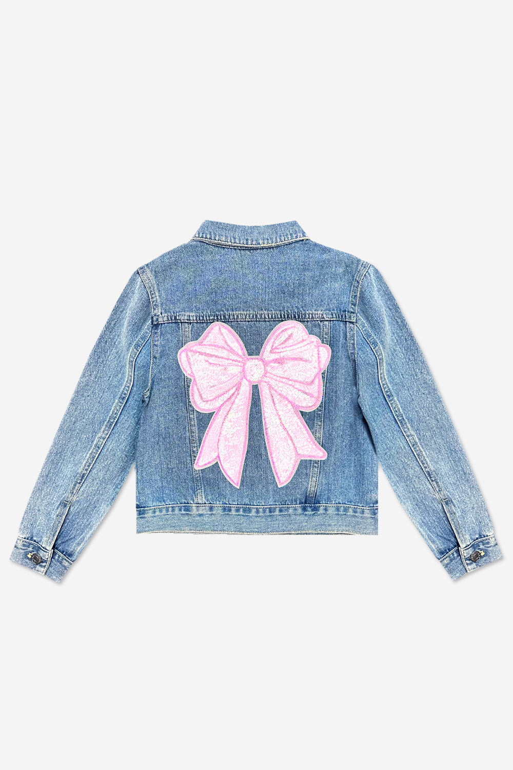 The Perfect Denim Jacket - Olive Sequin Daisy