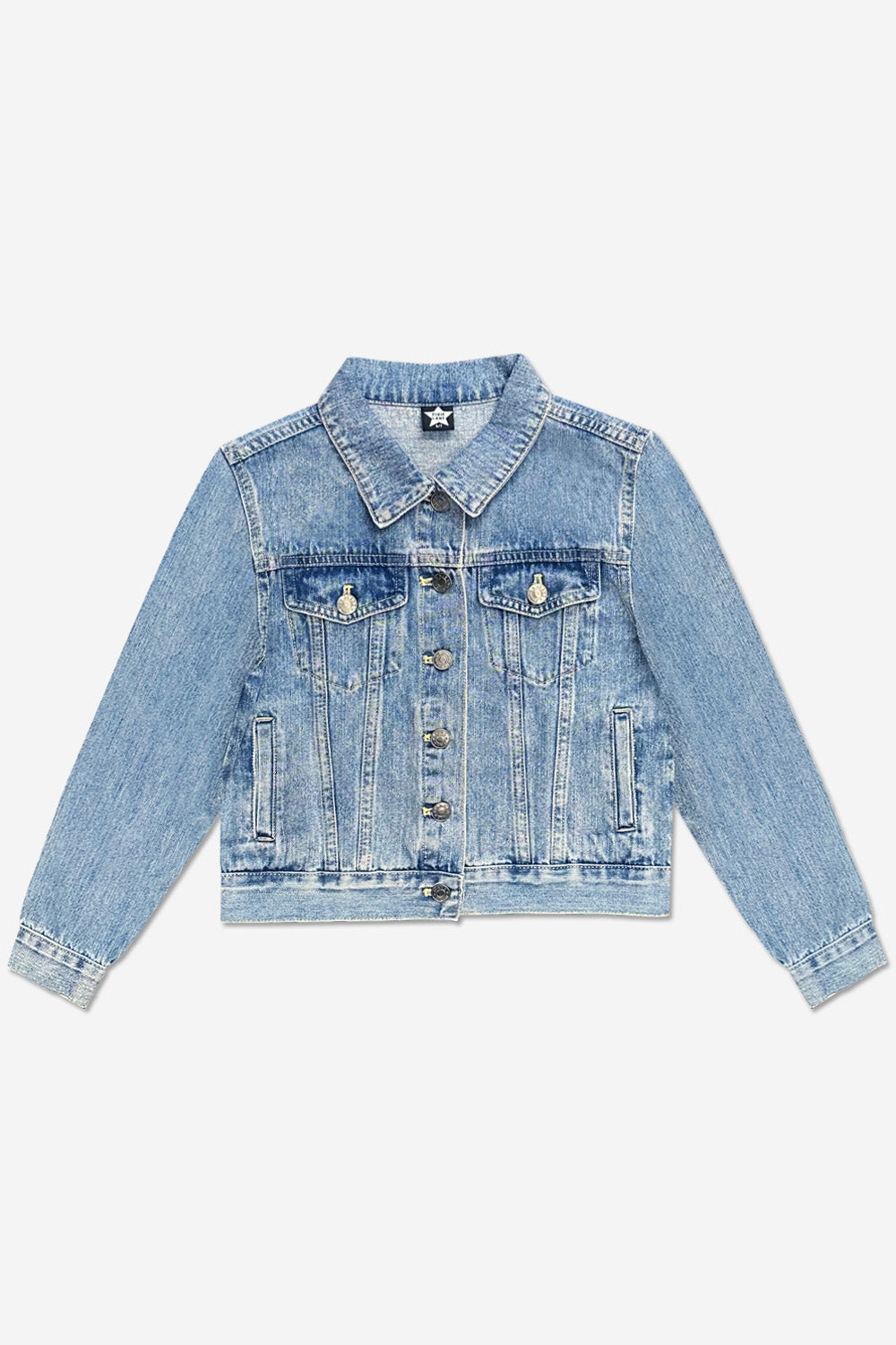 The Perfect Denim Jacket - Lt Denim White Daisy