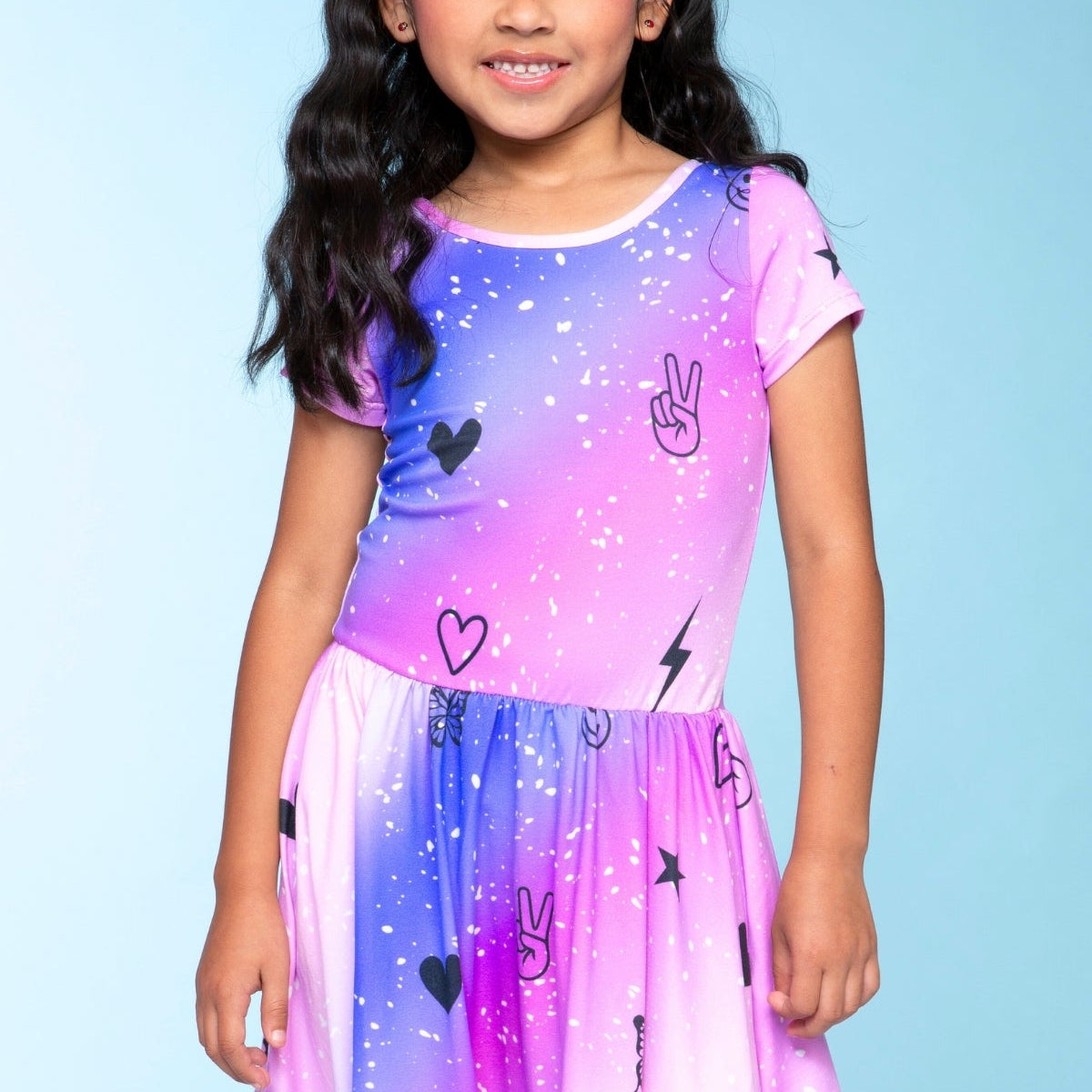 Simply Soft Short Sleeve Be Happy Dress