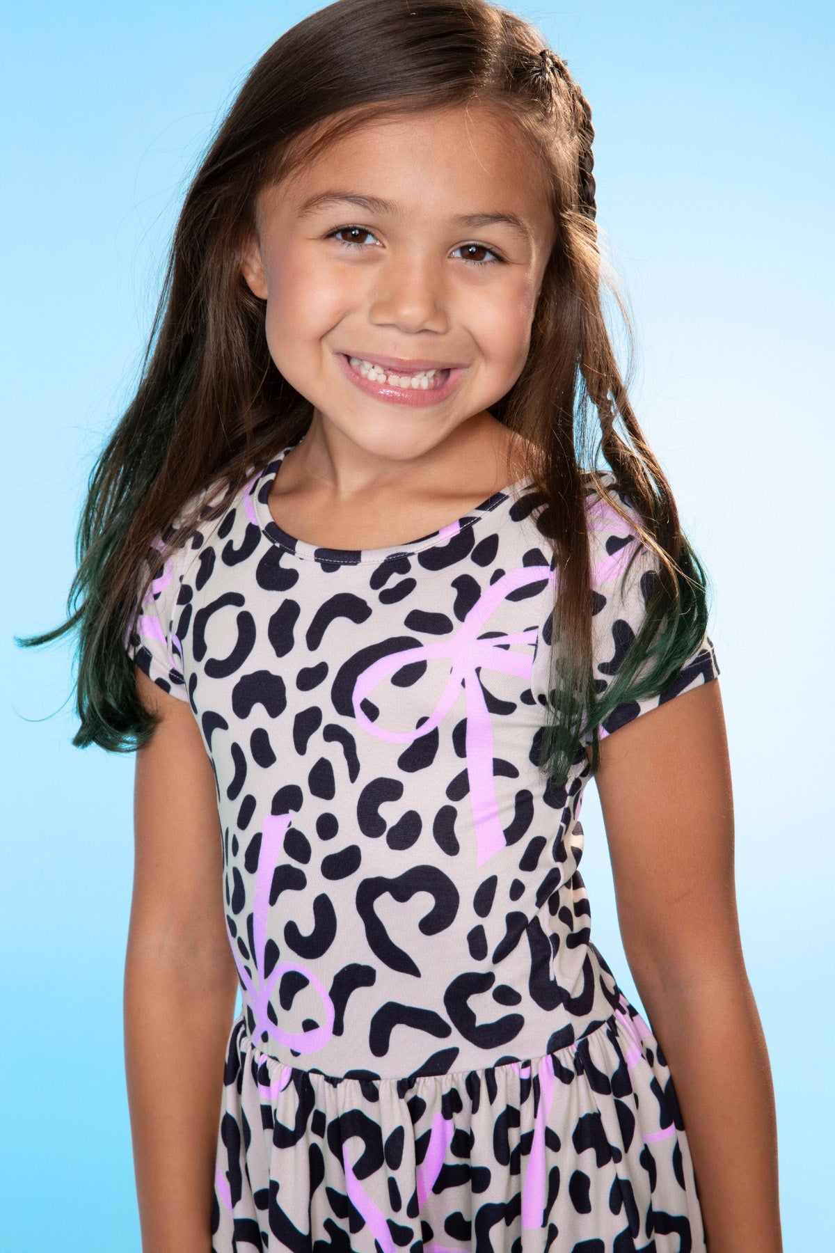 Simply Soft Short Sleeve Be Happy Dress - Tie Dye Rainbow Donuts