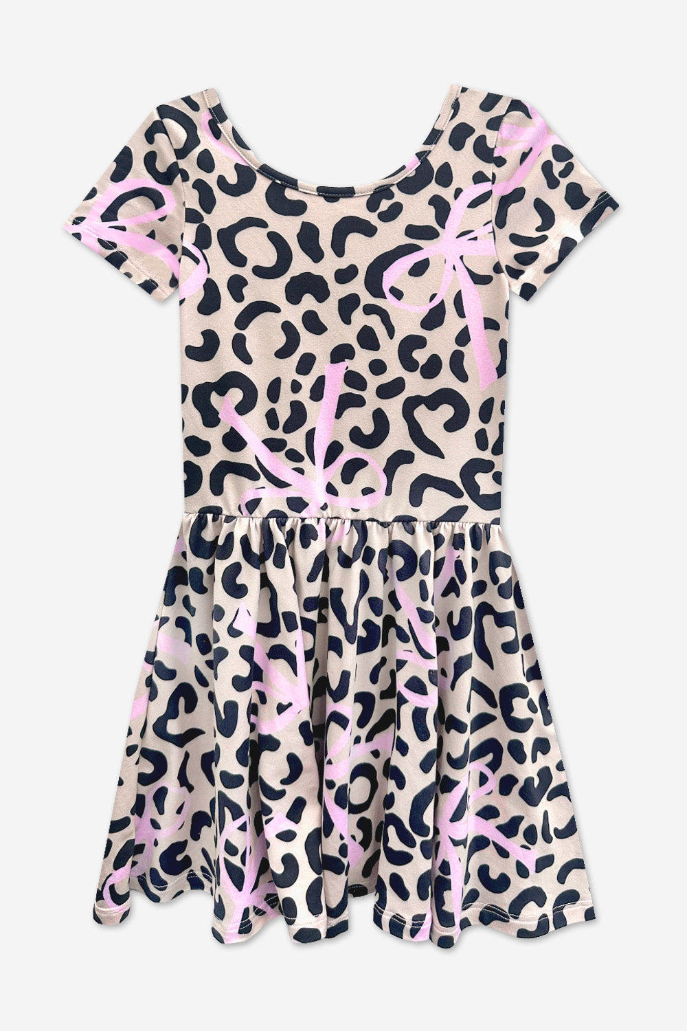 Simply Soft Short Sleeve Be Happy Dress - Tie Dye Rainbow Donuts