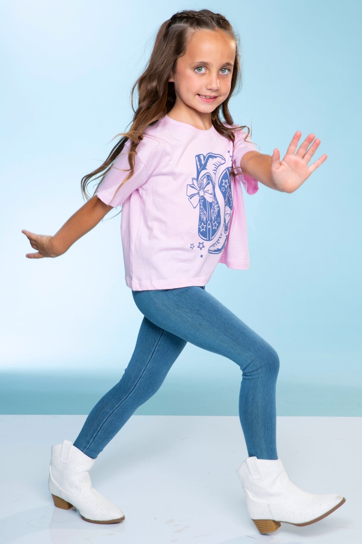 Super Stretch Soft Denim Long Jegging - Light Vintage Denim - SPRING!