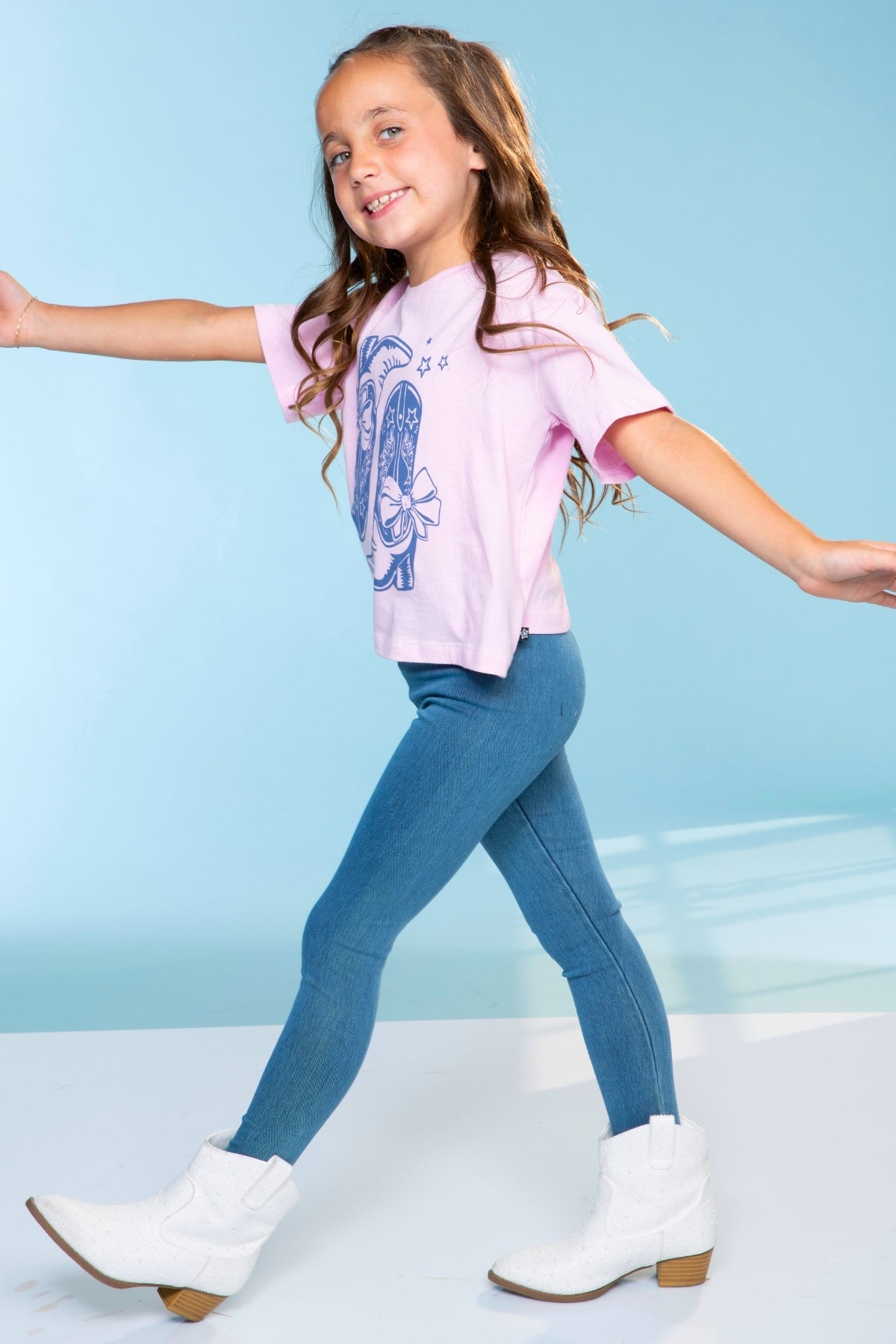 Super Stretch Soft Denim Long Jegging - Light Vintage Denim - SPRING!