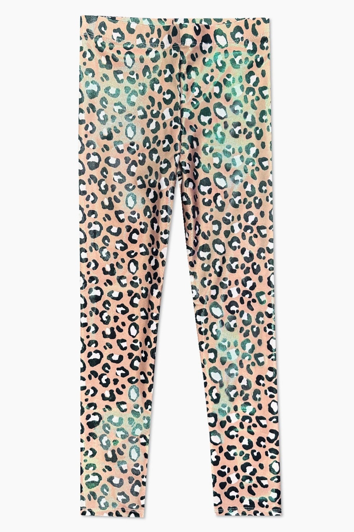 Glitter Foil High Shine Legging - Taupe Leopard - NEW!