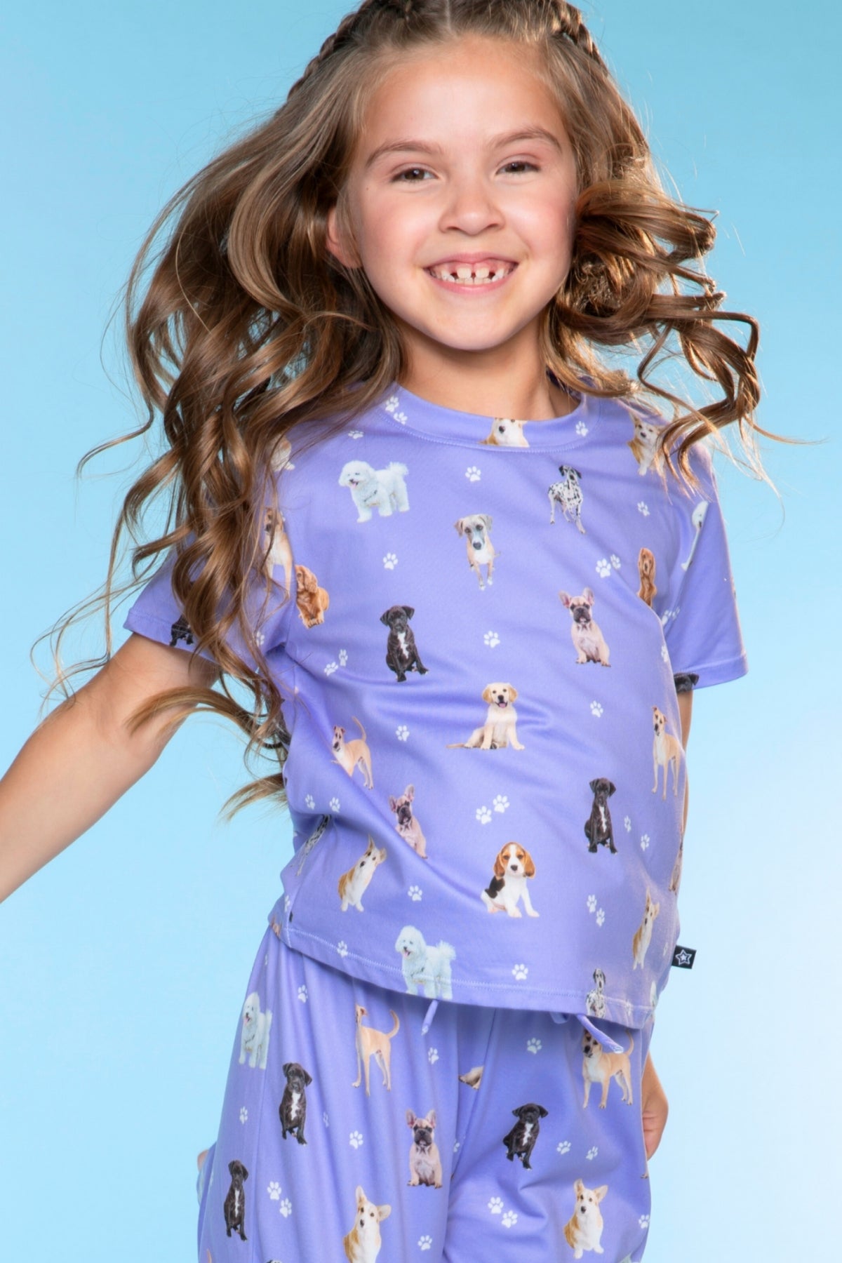 Simply Soft Easy Tee & Karate Pant - Dusty Pink Sticker Emojis