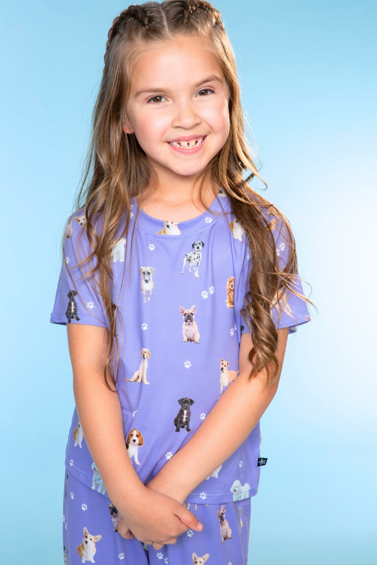 Simply Soft Easy Tee & Karate Pant - Dusty Pink Sticker Emojis
