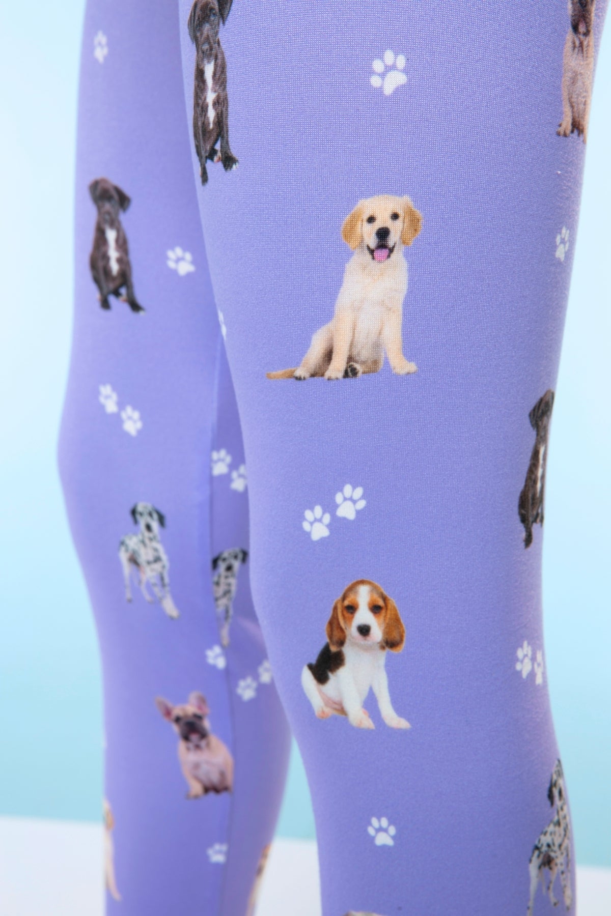 Simply Soft Short Sleeve Tee & Slim Lounge Pant - Lilac Puppy