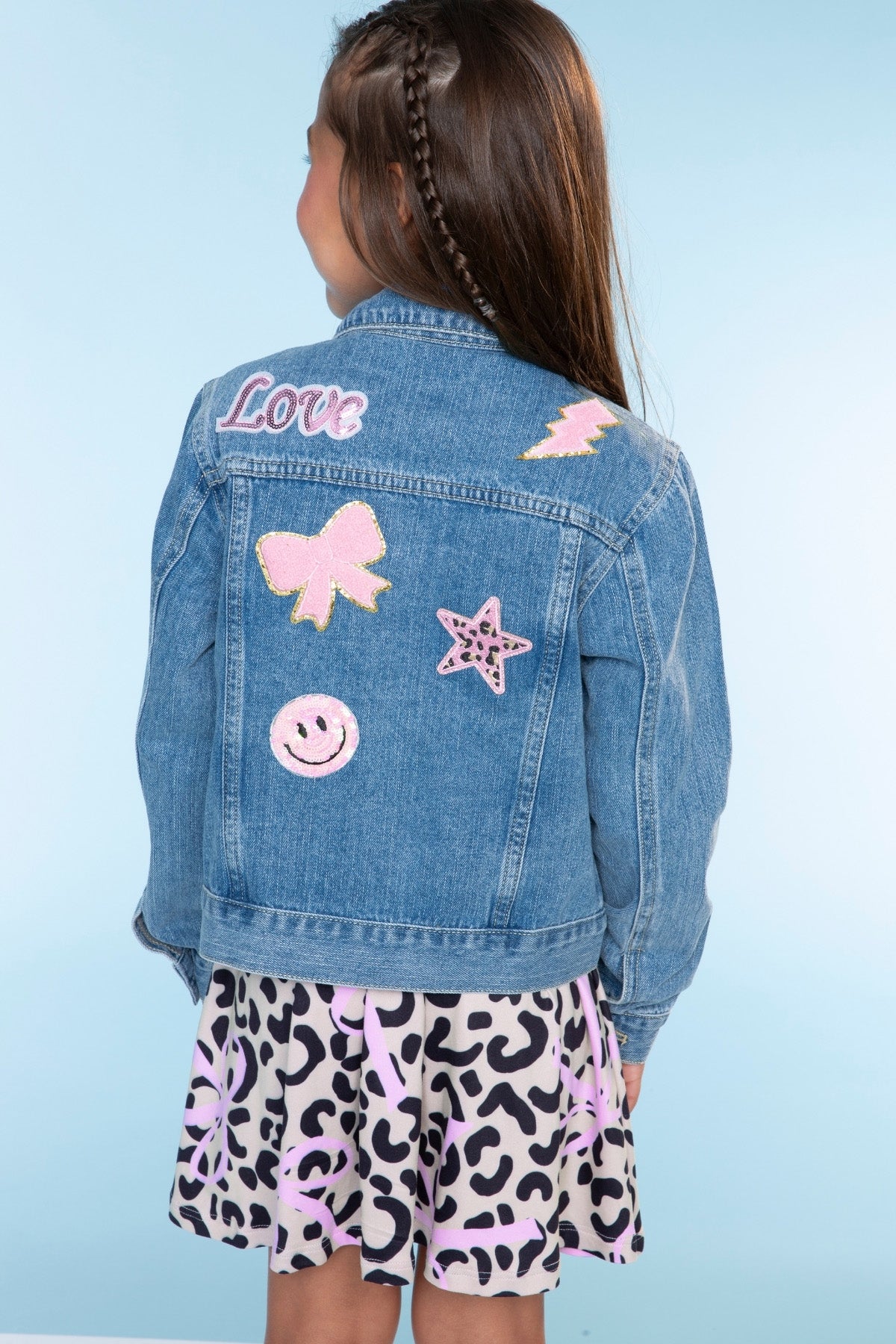 The Perfect Denim Jacket - Lt Denim White Daisy