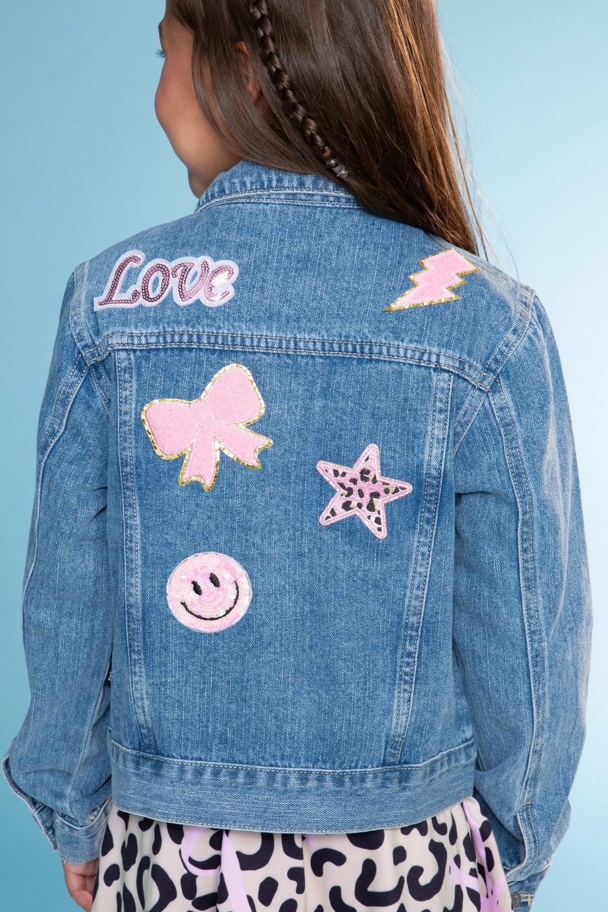 The Perfect Denim Jacket - Lt Denim White Daisy