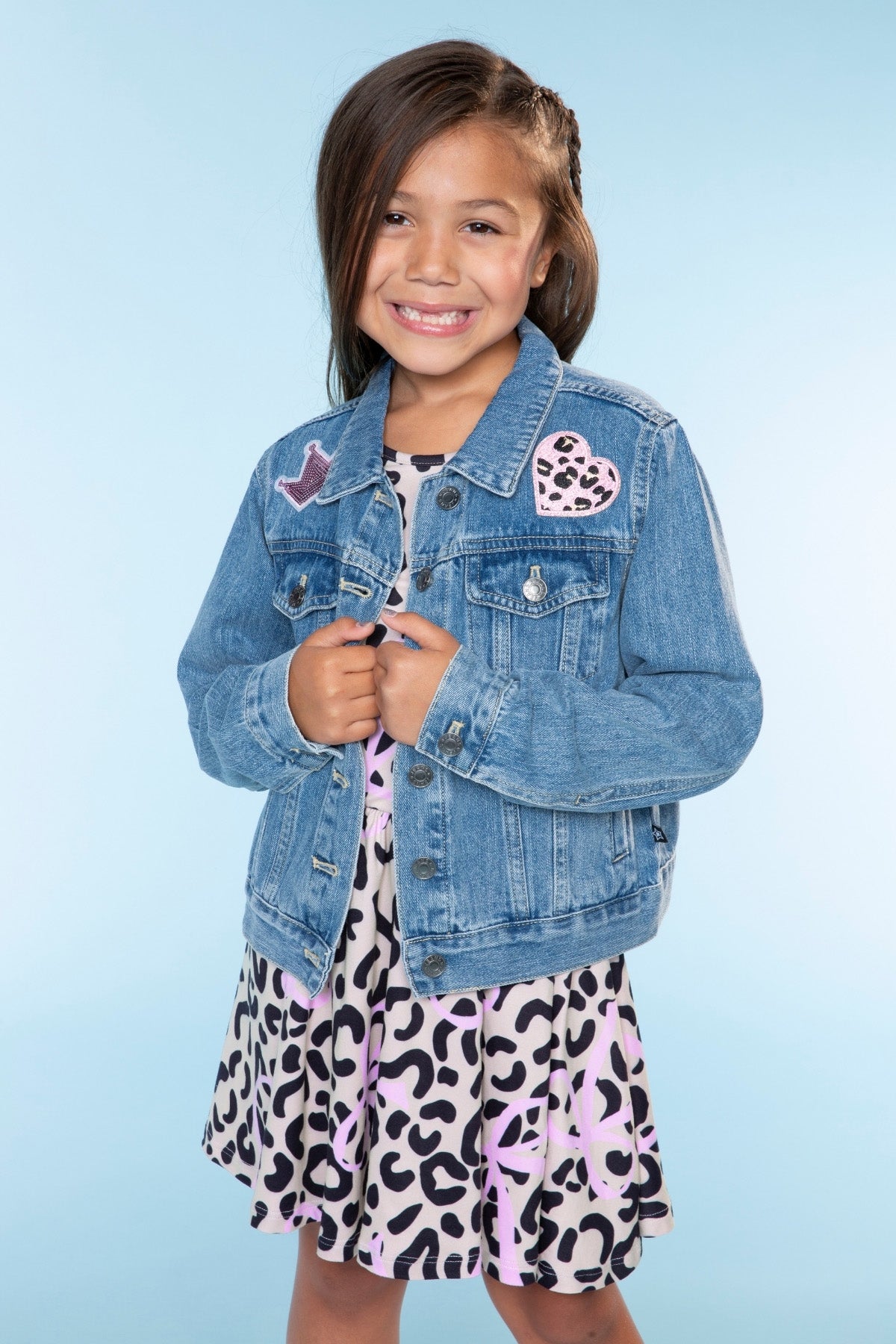 The Perfect Denim Jacket - Olive Sequin Daisy