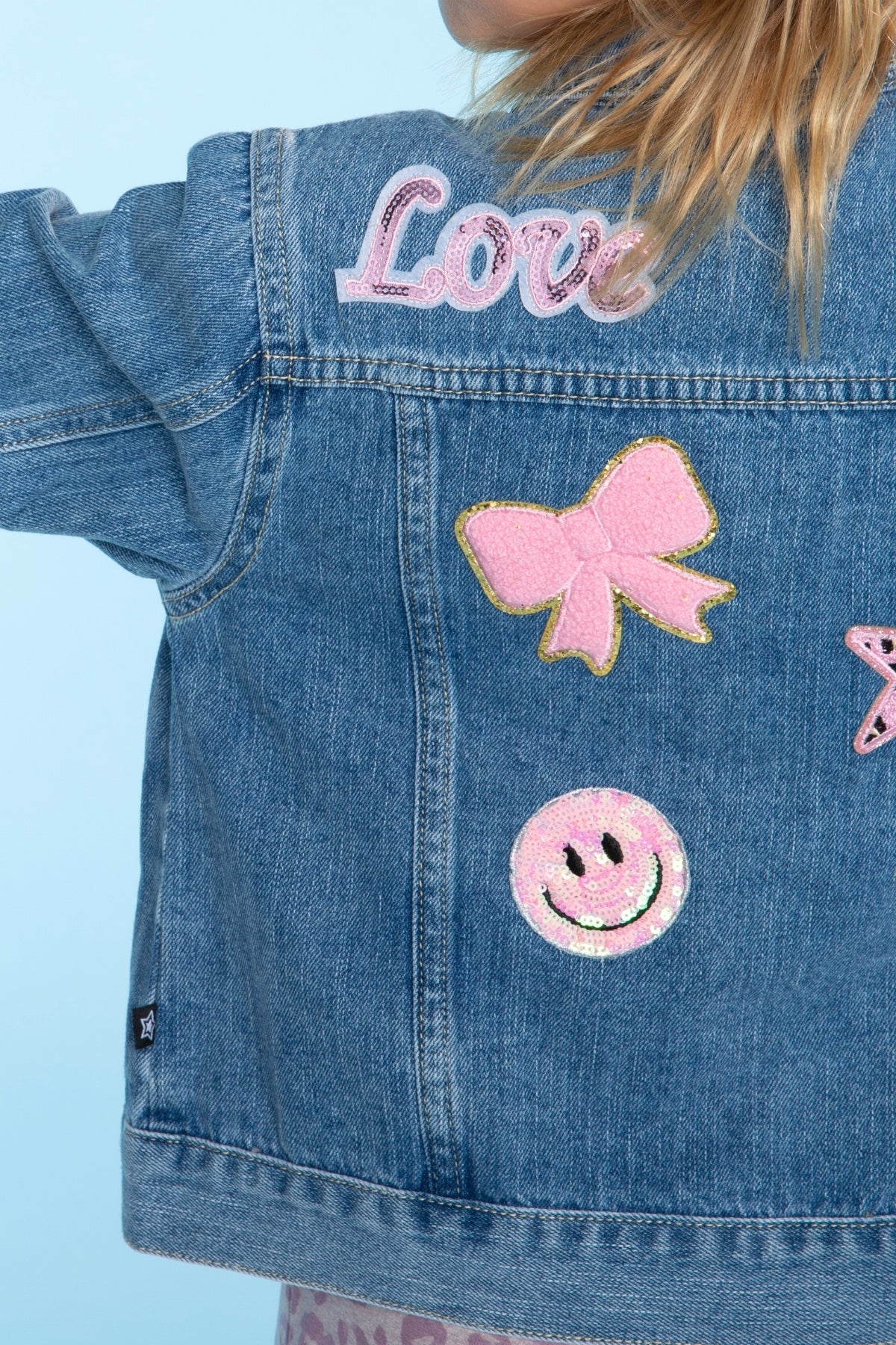 The Perfect Denim Jacket - Lt Denim White Daisy