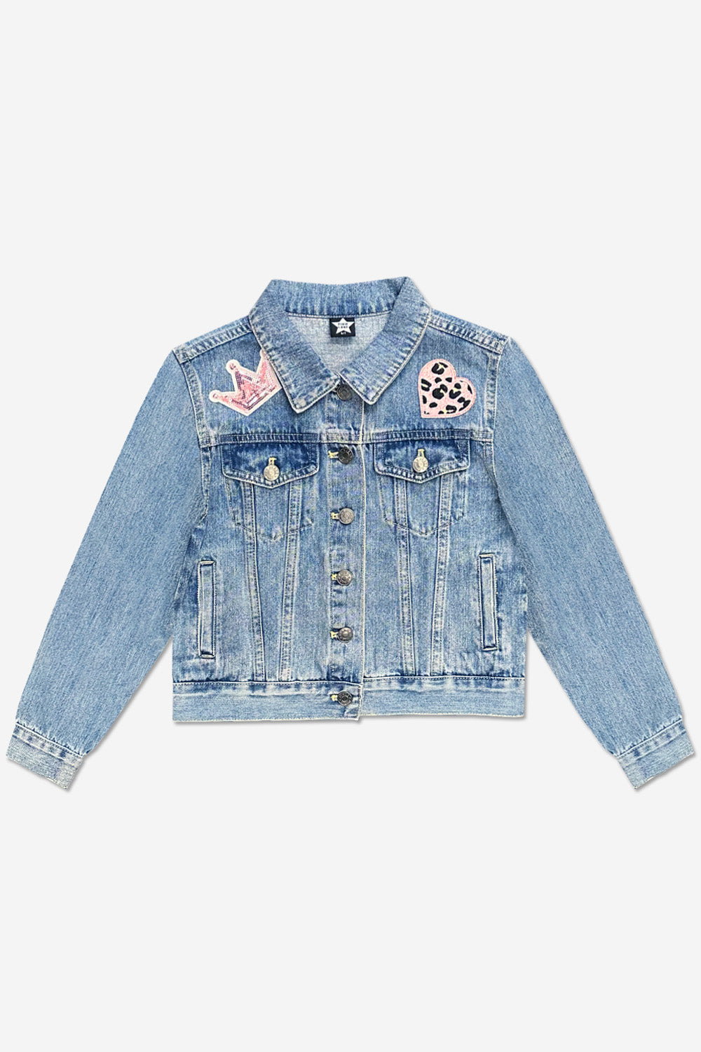 The Perfect Denim Jacket - Lt Denim White Daisy