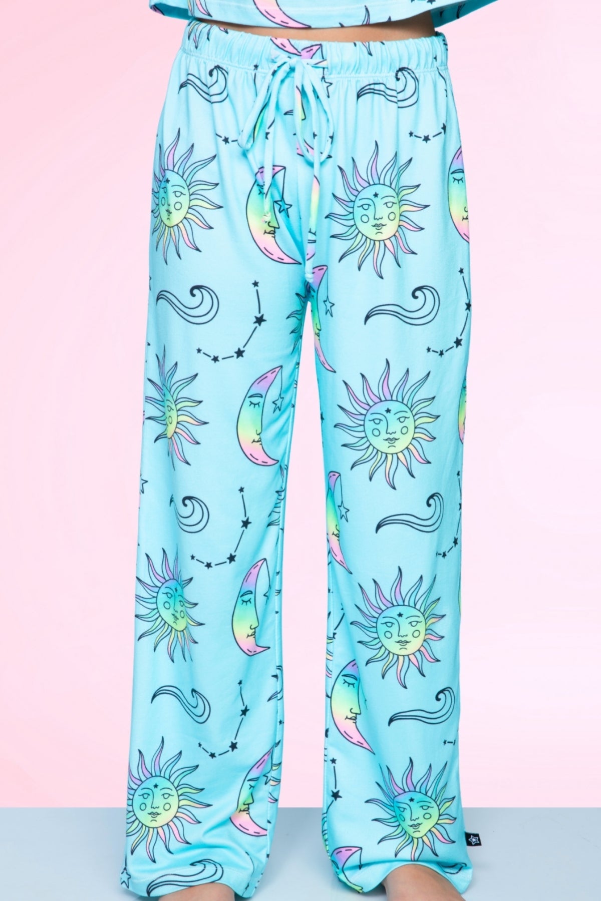 Simply Soft Easy Tee & Karate Pant - Dusty Pink Sticker Emojis