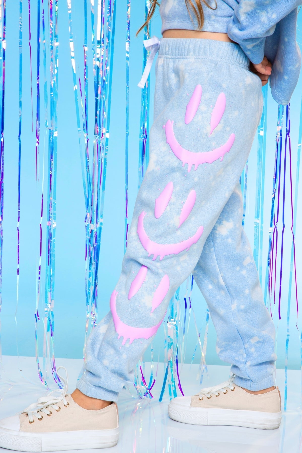 Heavyweight Cotton French Terry Sweatpant - Taupe Leopard Pink