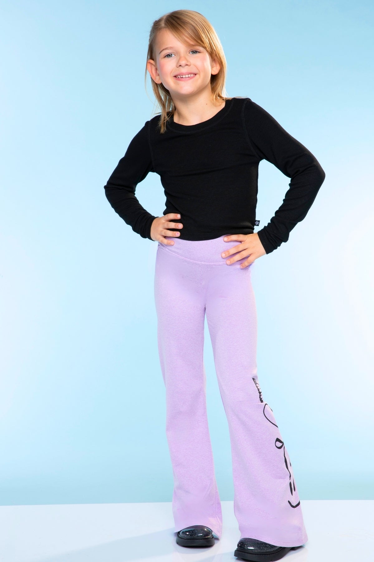 Simply Soft Luxe Flare Legging - Vintage Denim Elements
