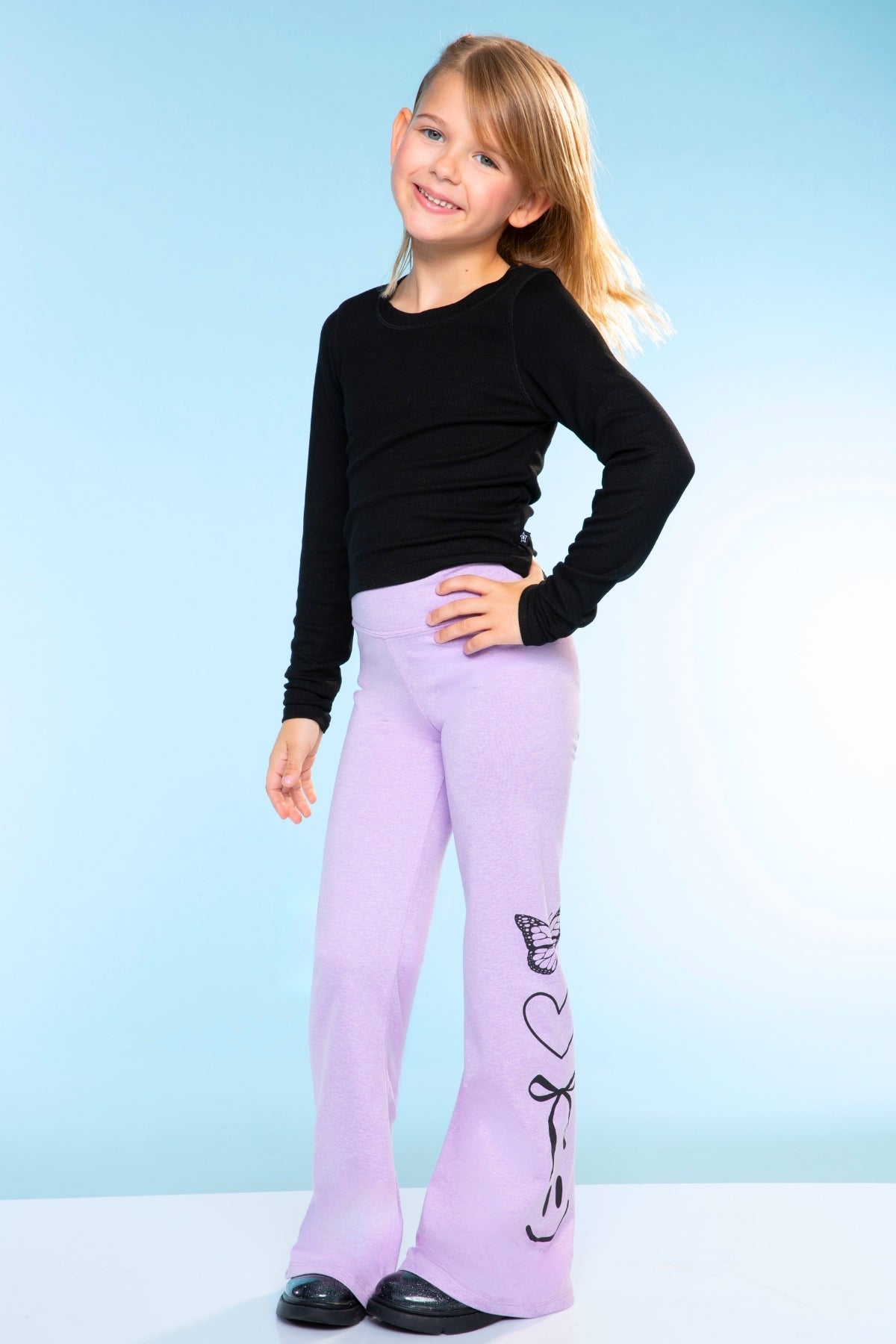 Simply Soft Luxe Flare Legging - Vintage Denim Elements