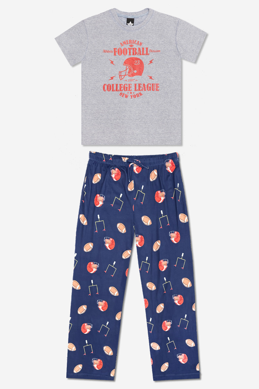 Triblend Graphic Tee & Simply Soft Karate Pant - Black Grey Cousin Crew Smile