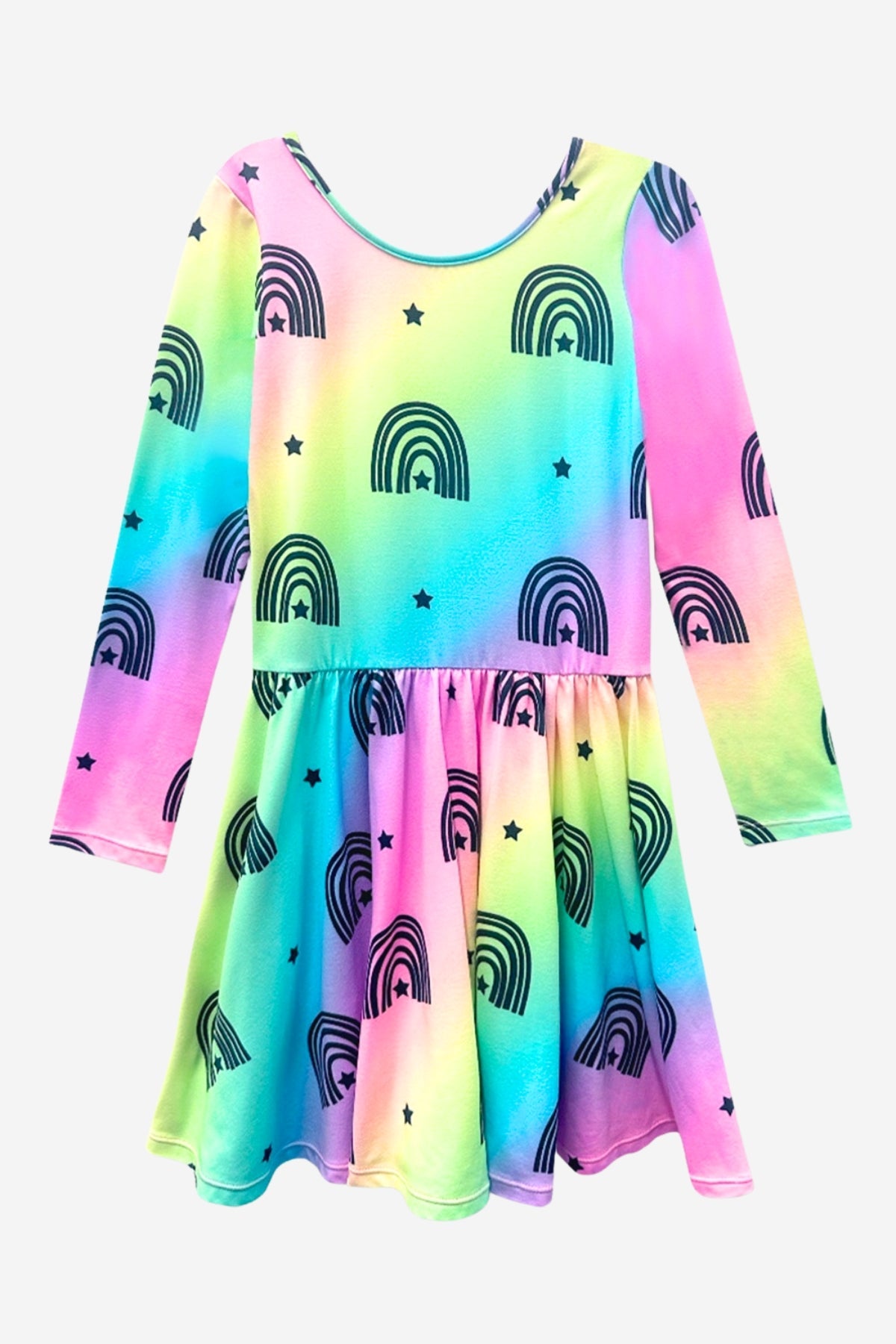Simply Soft Long Sleeve Be Happy Dress.. - Purple Smile Retro