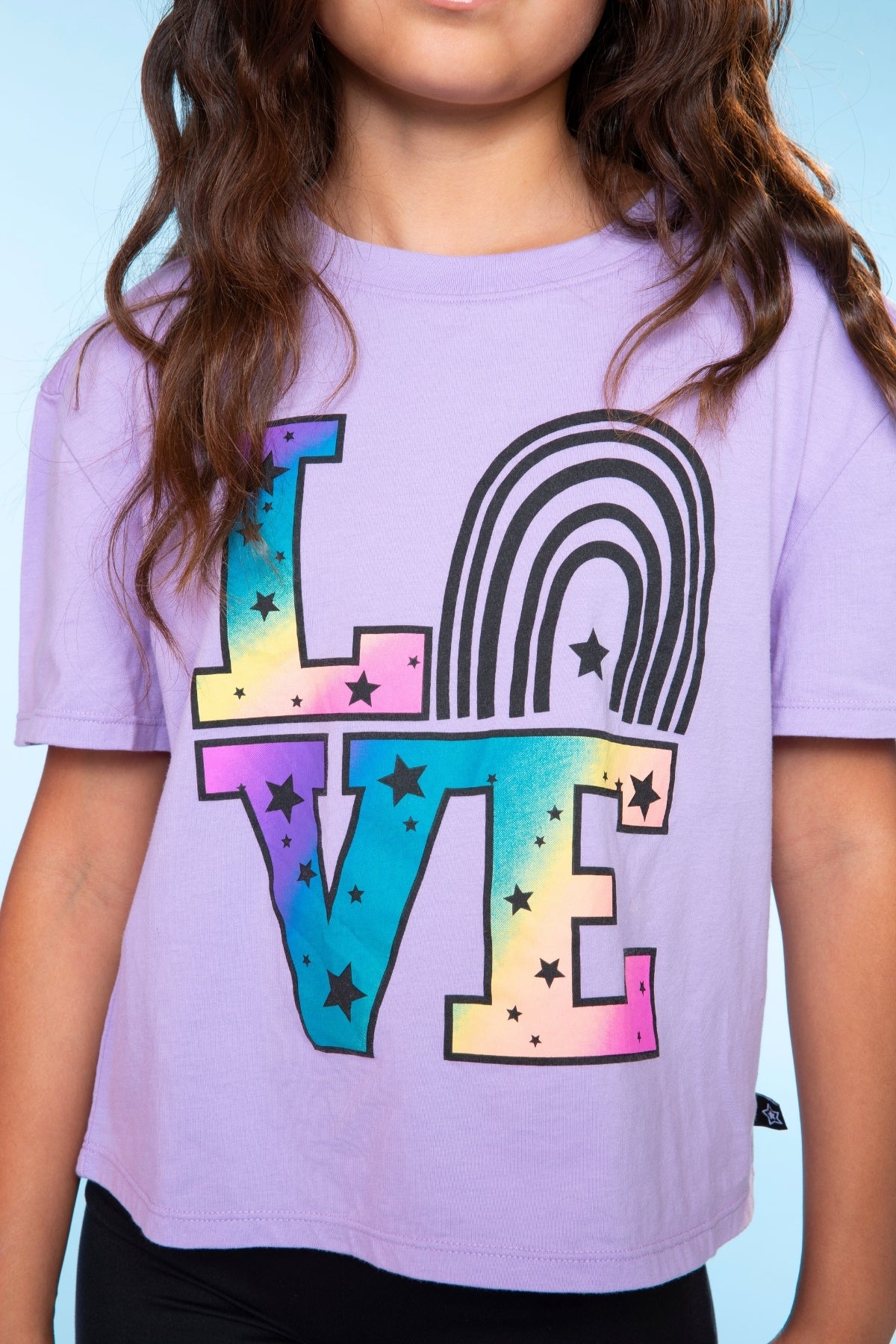 3-Pack Washed Cotton Drop Shoulder Tee - Lilac Denim Palm | Pink Good Vibes Splatter Smile | Pink Strawberry Vibes