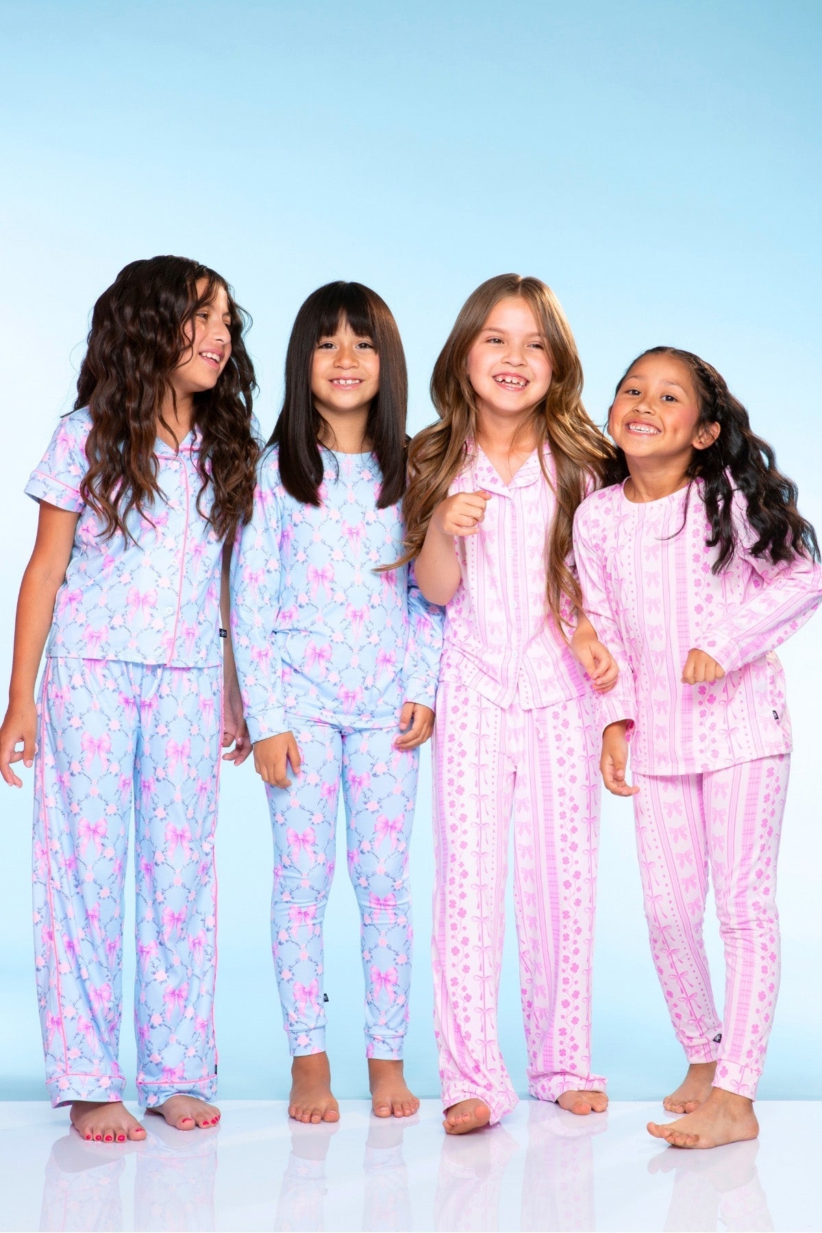 Simply Soft Long Sleeve Crew & Slim Lounge Bottom - Lilac Rainbow Gummy Bear