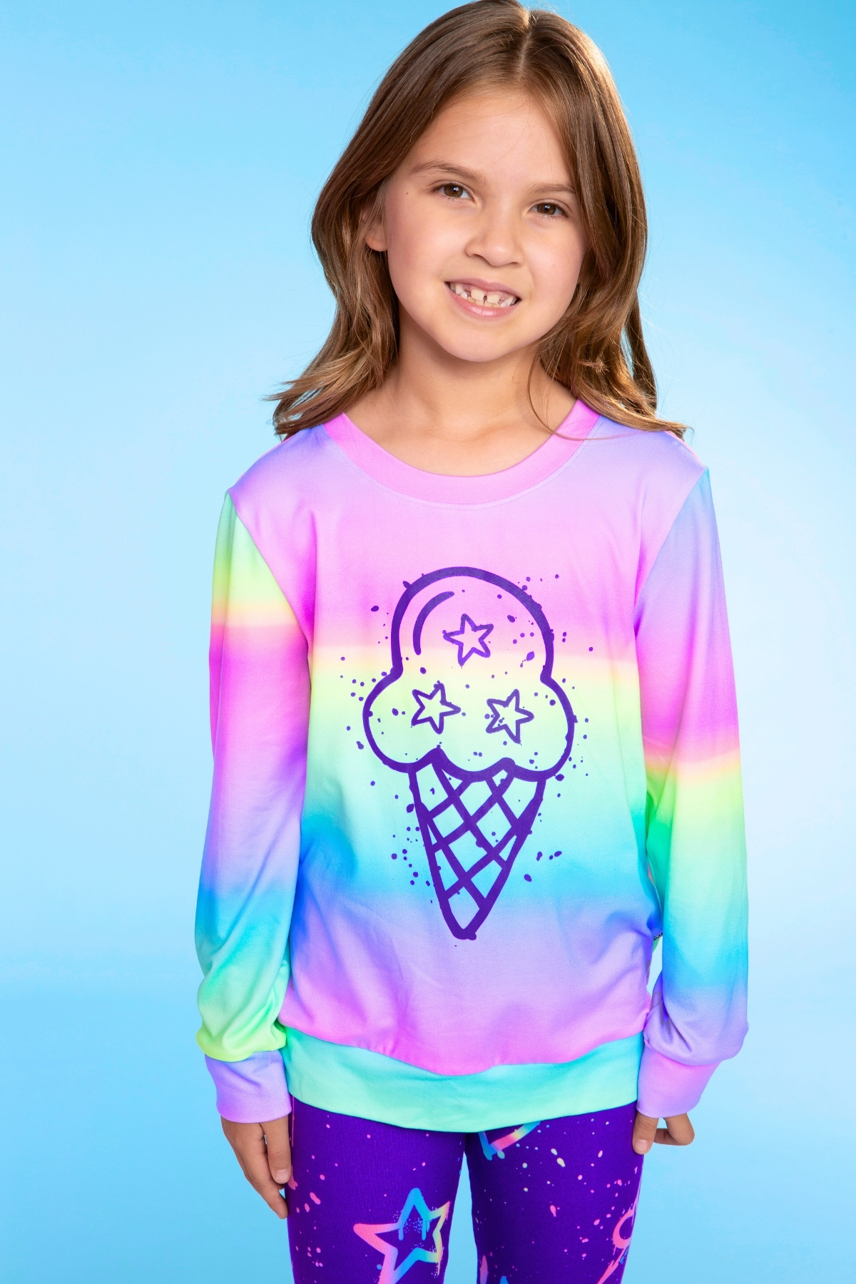 Simply Soft Long Sleeve Crew Top - Lilac Leopard Love