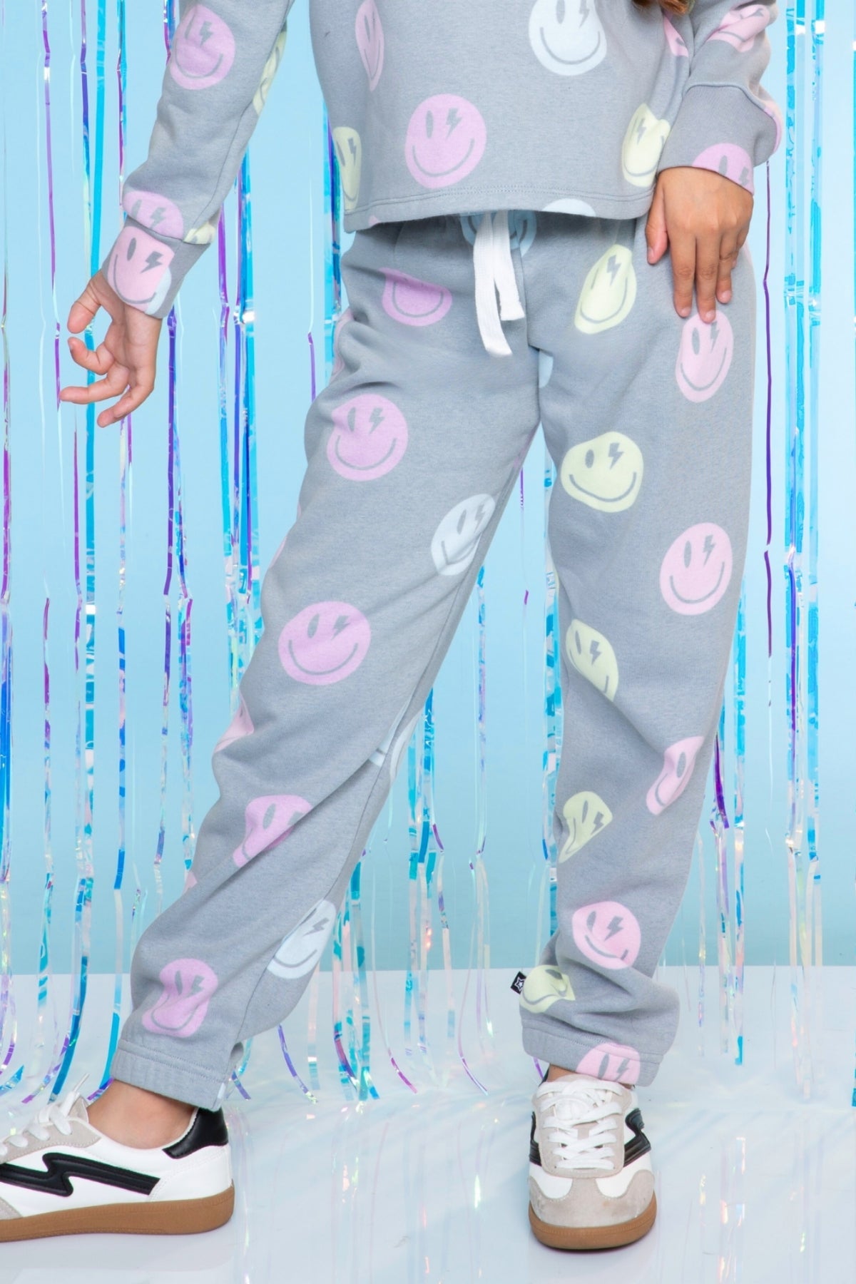 Heavyweight Cotton French Terry Sweatpant - Taupe Leopard Pink