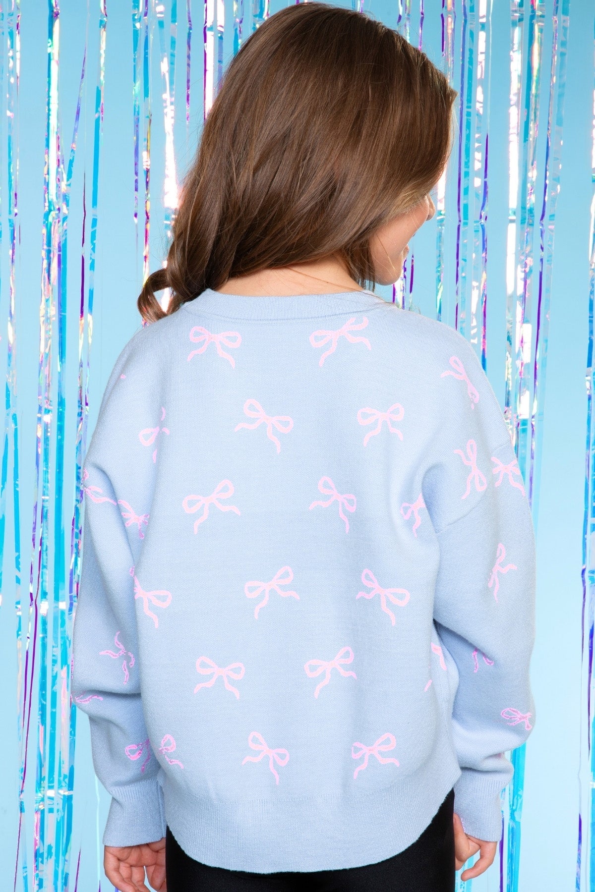 Yummy Soft Crew Neck Sweater - Pink Hearts