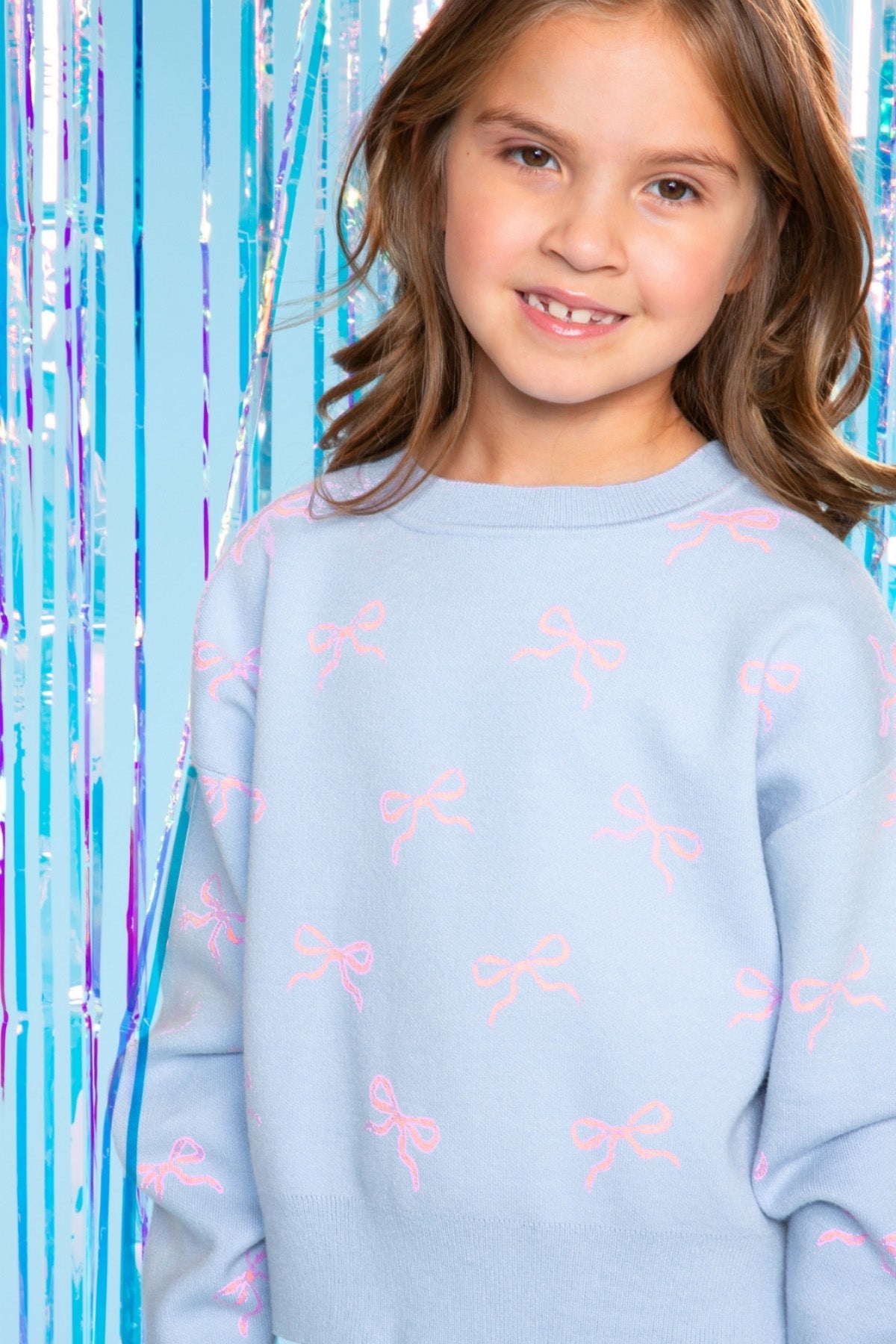 Yummy Soft Crew Neck Sweater - Pink Hearts