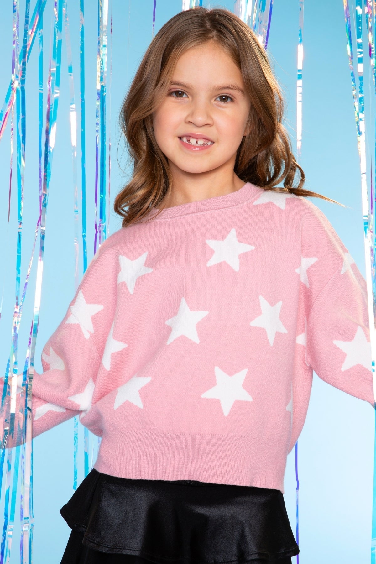 Yummy Soft Crew Neck Sweater - Pink Hearts