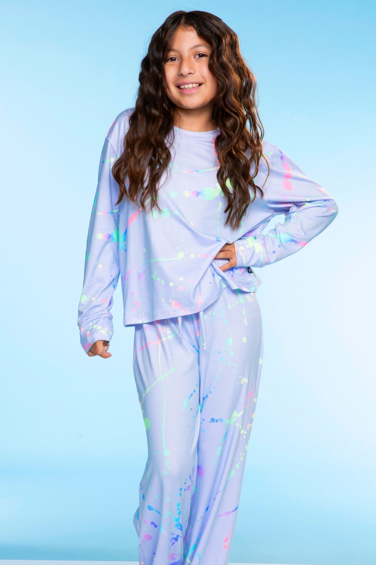 Simply Soft Long Sleeve Easy Tee & Karate Pant - Lavender Capybara
