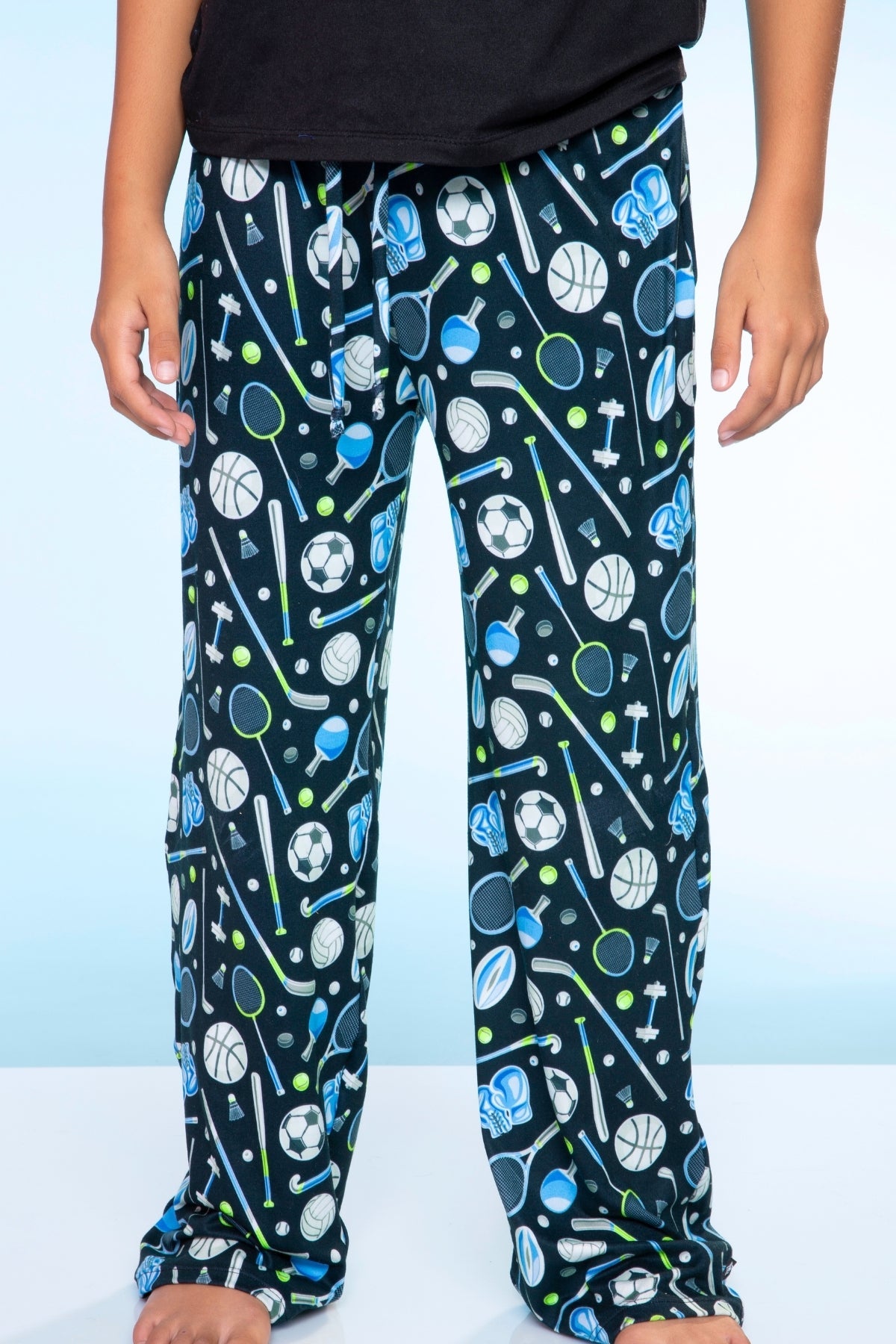 Simply Soft Karate Pant. - Navy Red Plaid
