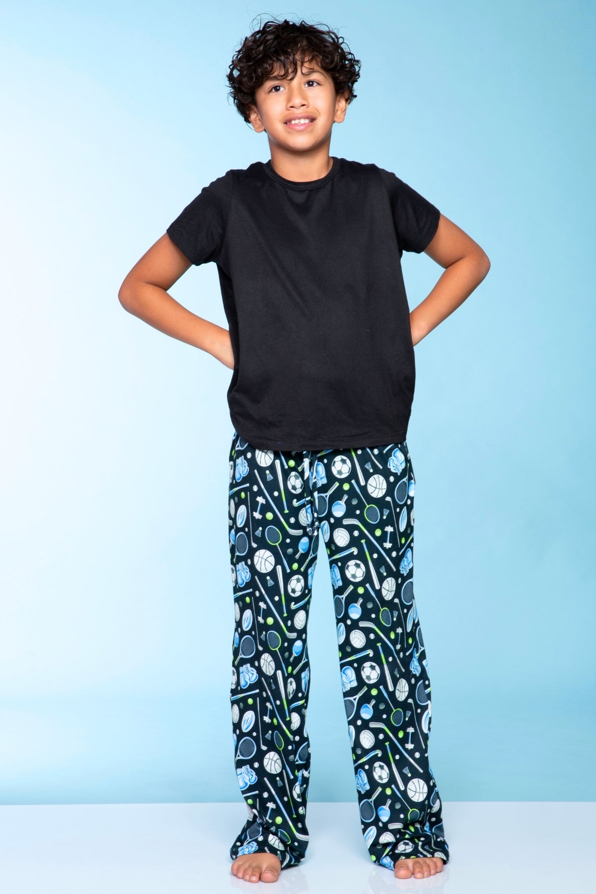 Simply Soft Karate Pant. - Navy Red Plaid