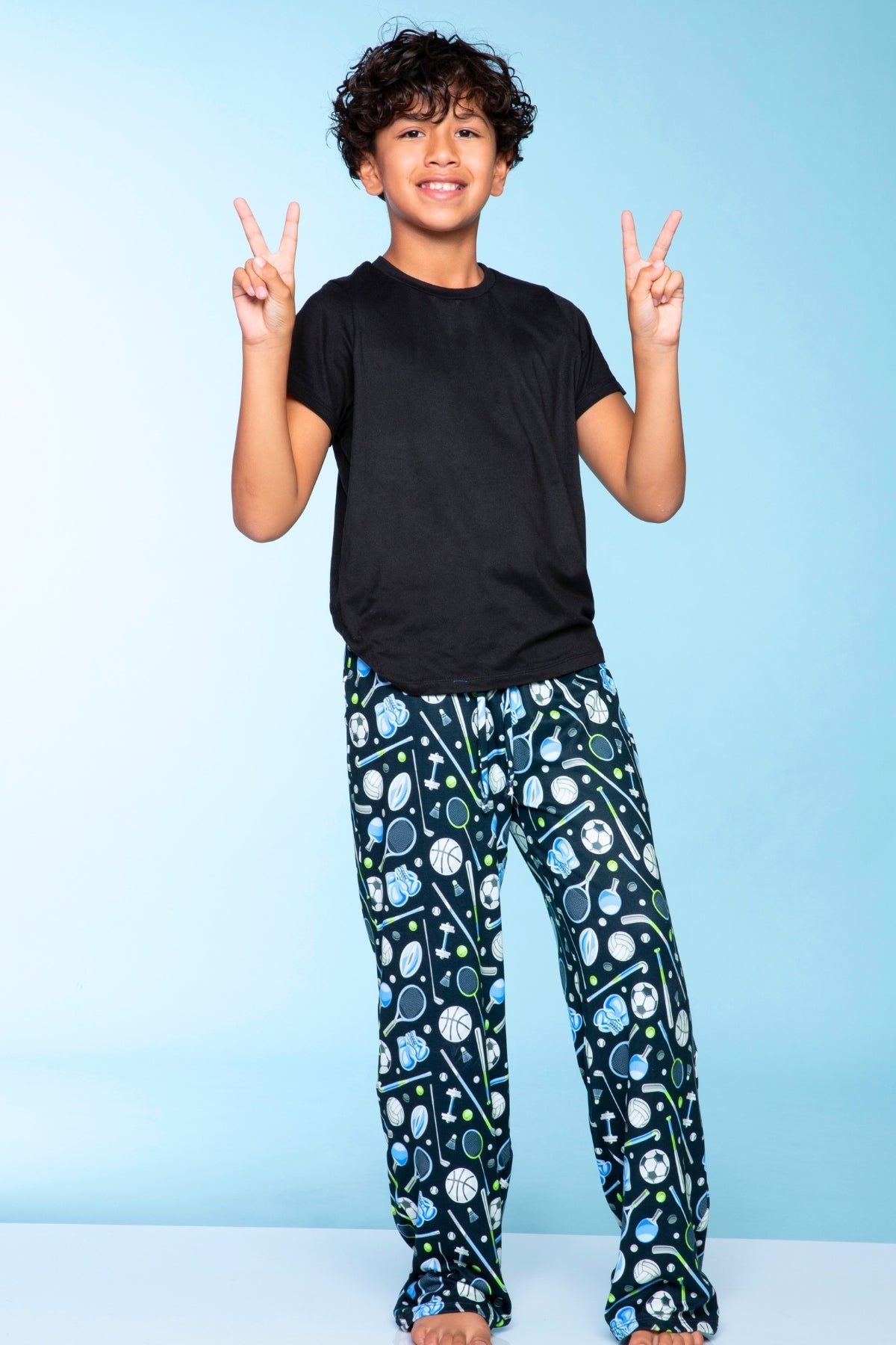 Simply Soft Karate Pant. - Navy Red Plaid