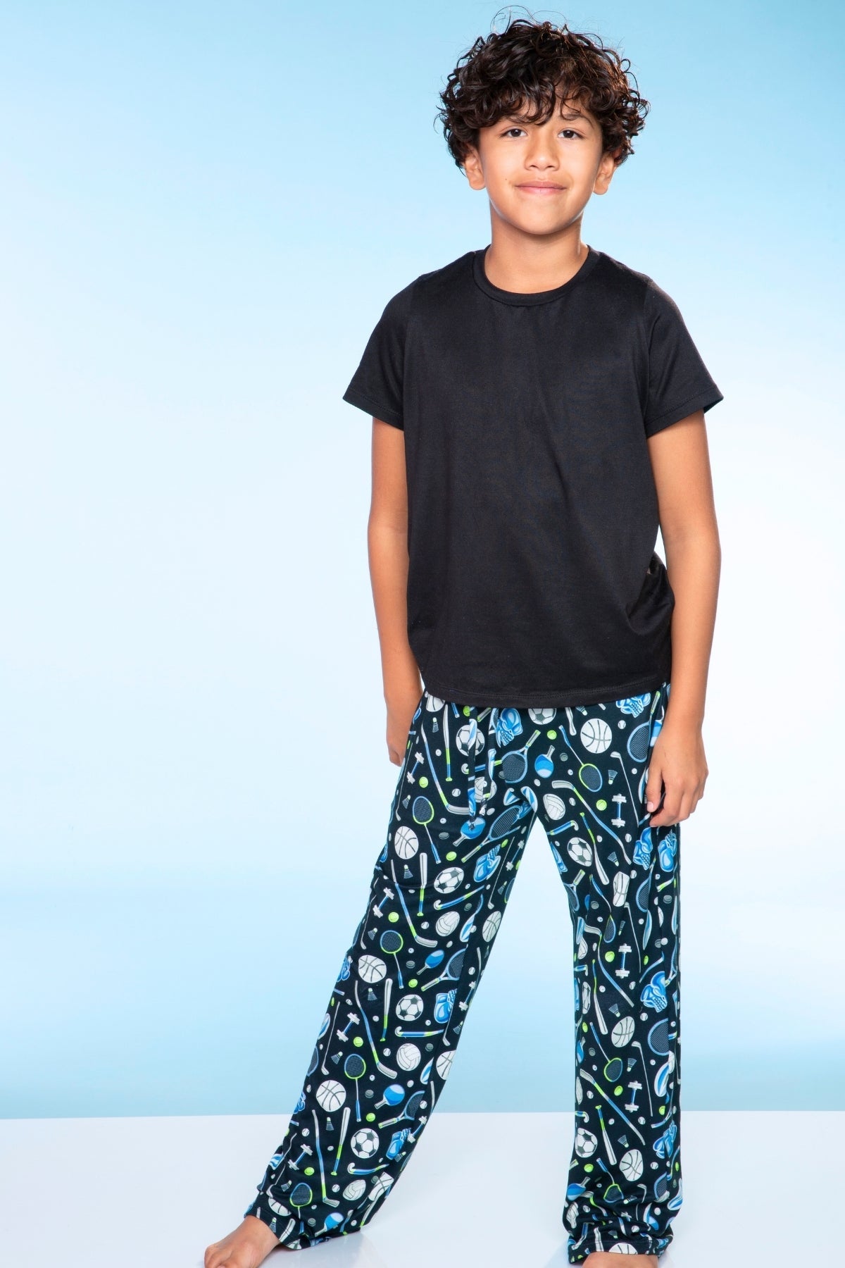 Simply Soft Karate Pant. - Navy Red Plaid