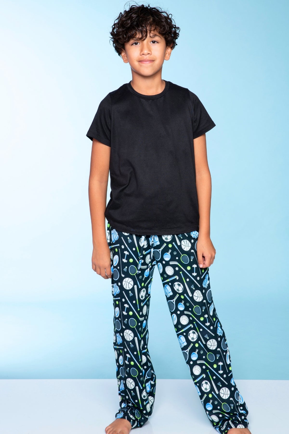 Simply Soft Karate Pant. - Navy Red Plaid