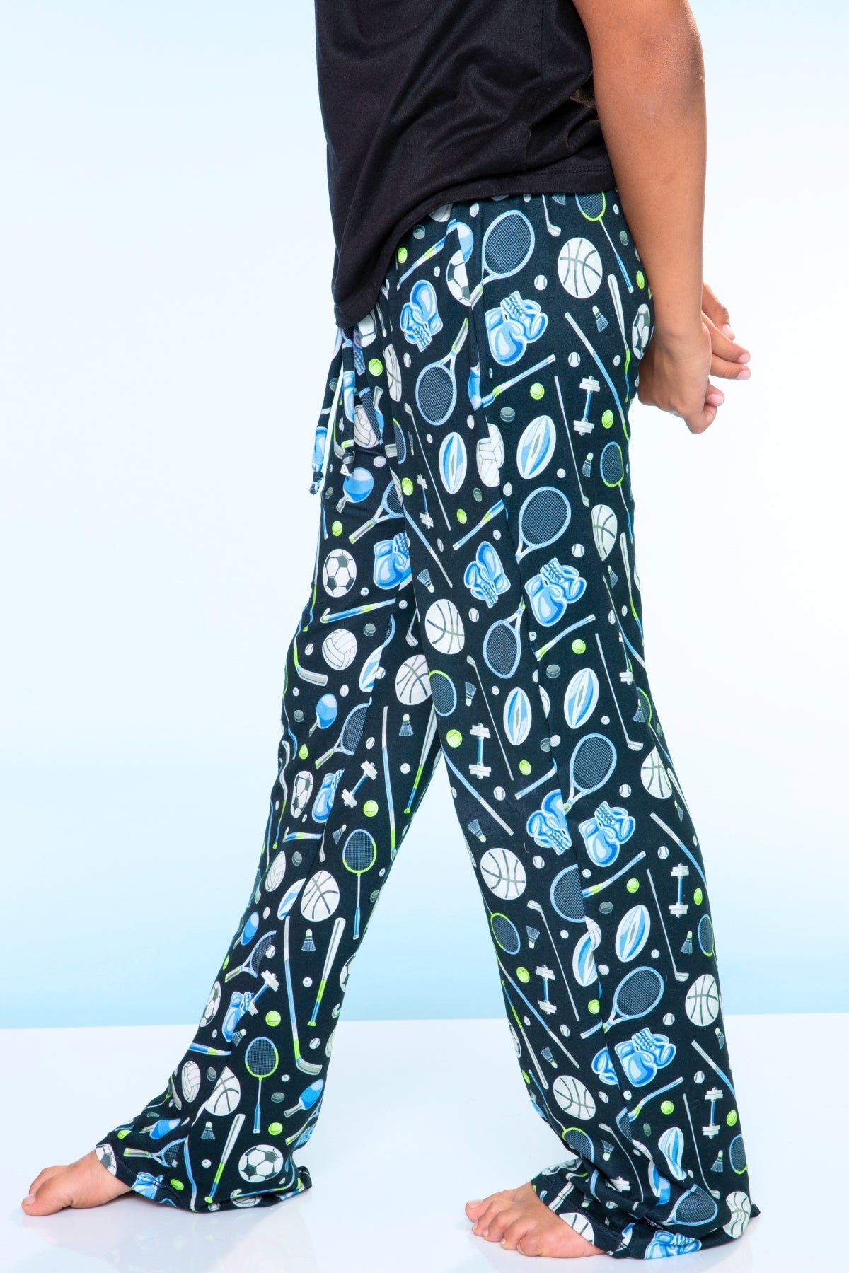 Simply Soft Karate Pant. - Navy Red Plaid