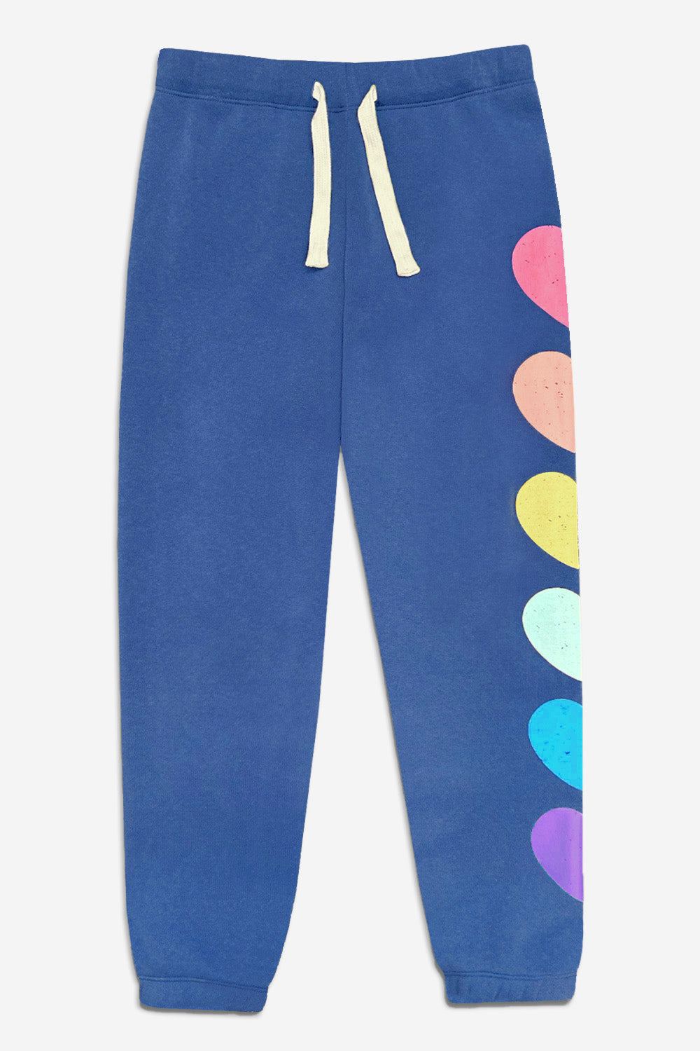 Cotton Soft French Terry Sweatpant ••• - Vintage Iris Sequin Heart