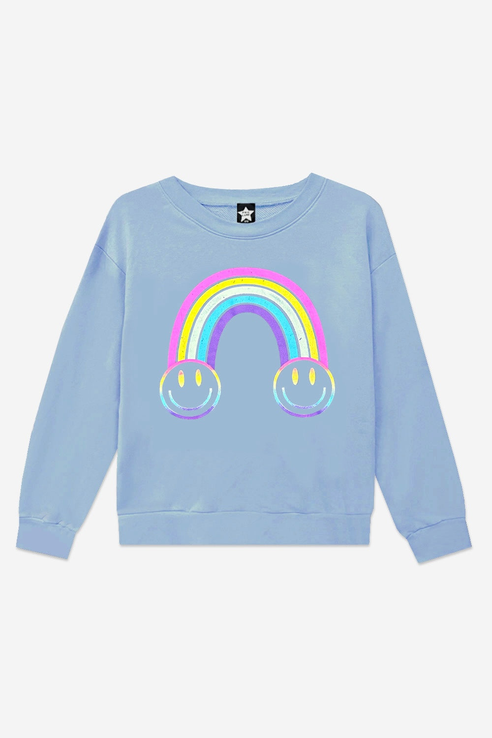 Simply Soft Long Sleeve Crew Top - Rainbow Graffiti Ice Cream