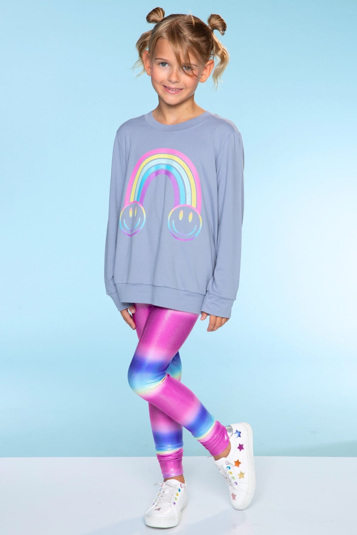 Simply Soft Long Sleeve Crew Top - Lilac Leopard Love