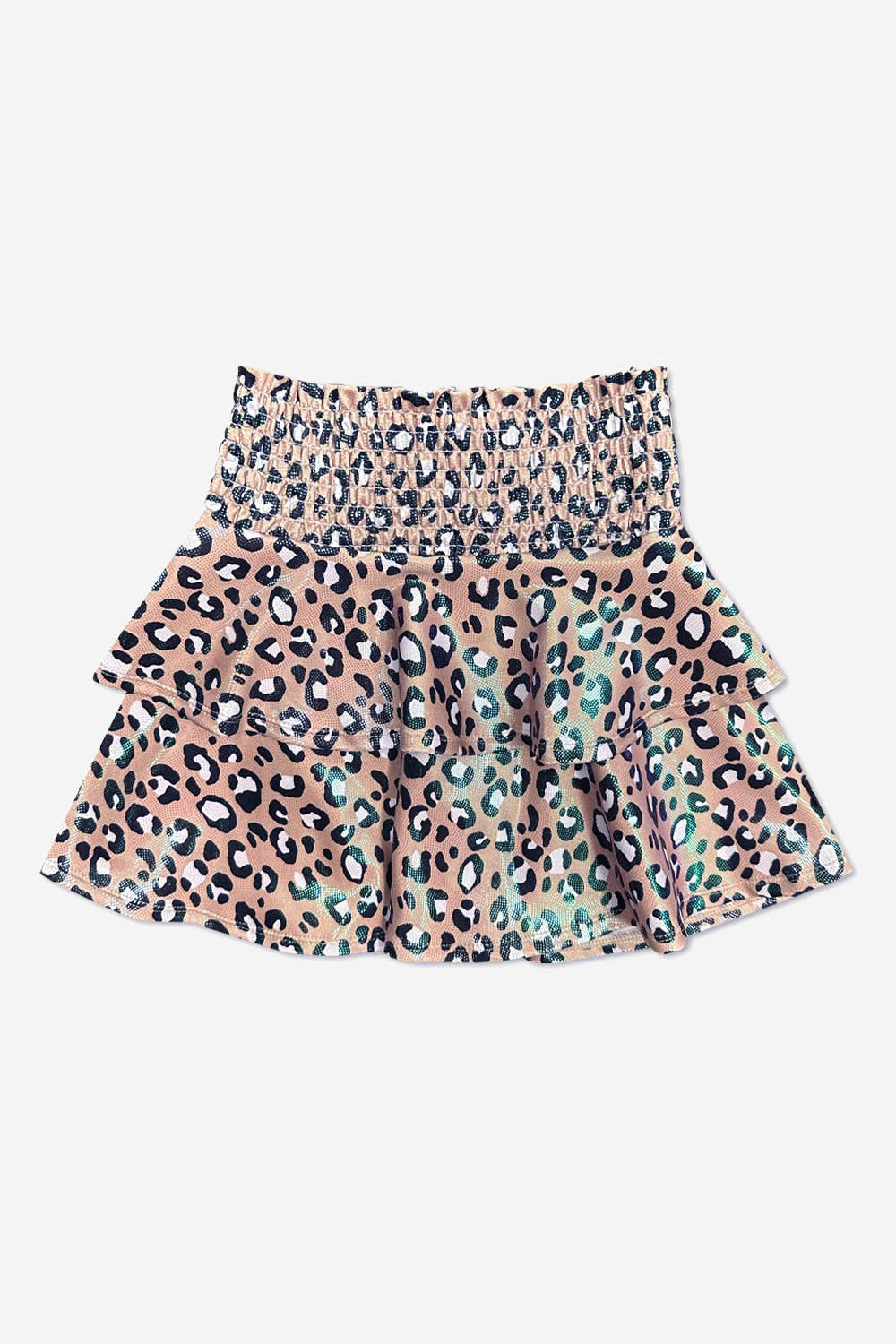 Smocked Skirt - Black Liquid
