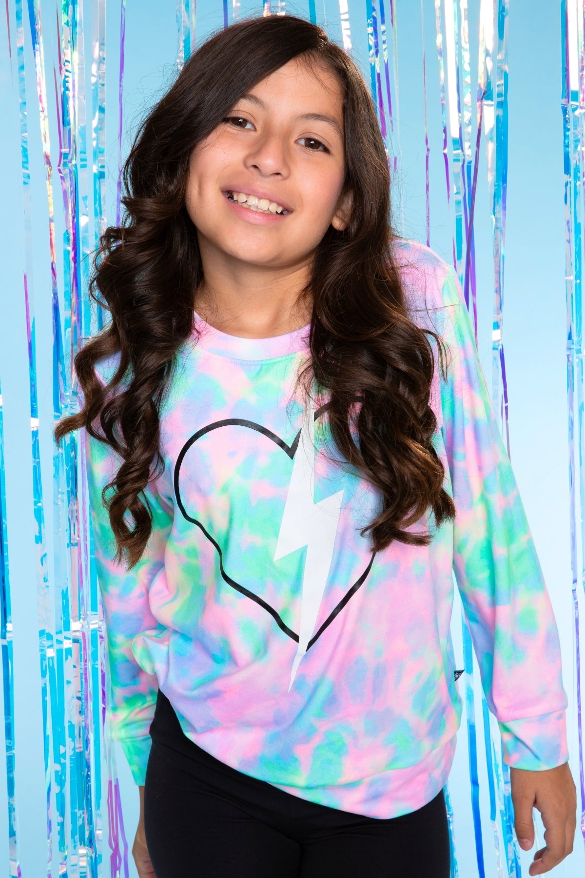 Simply Soft Long Sleeve Crew Top & Long Legging Set - Denim Rainbow Smile - NEW!
