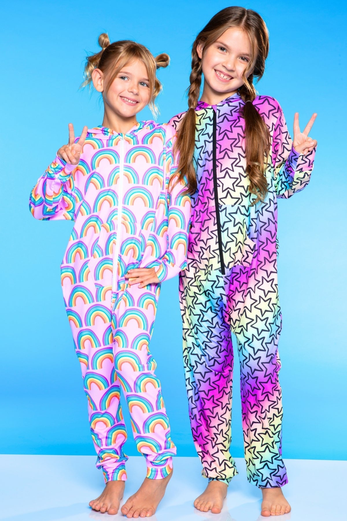 Simply Soft Hooded Zip Onesie - Ivory Heart Smile